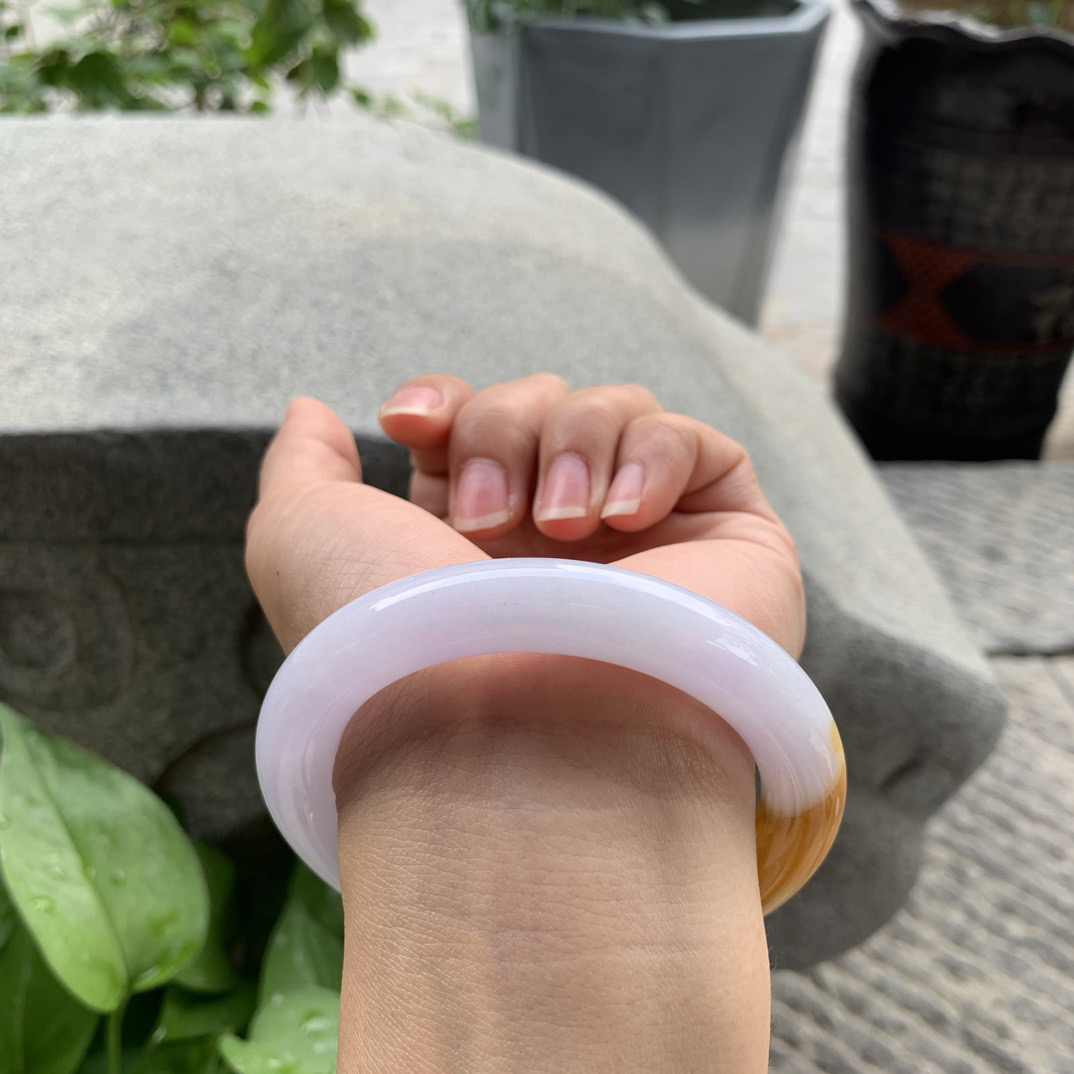 圈口 56.7-10.6【三彩圆条手镯】圆条56 57可戴