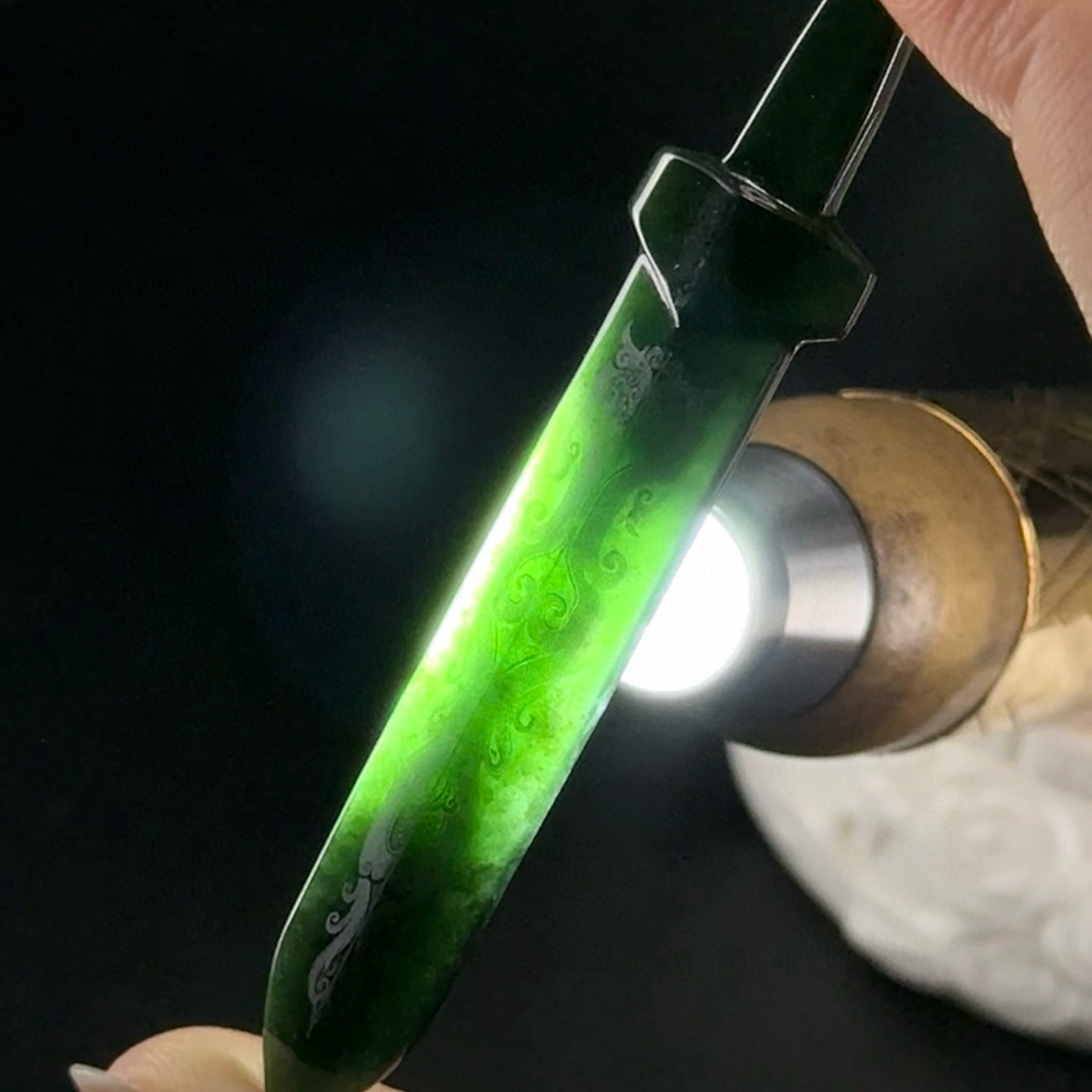 精品墨翠特色宝剑 尺寸69.8