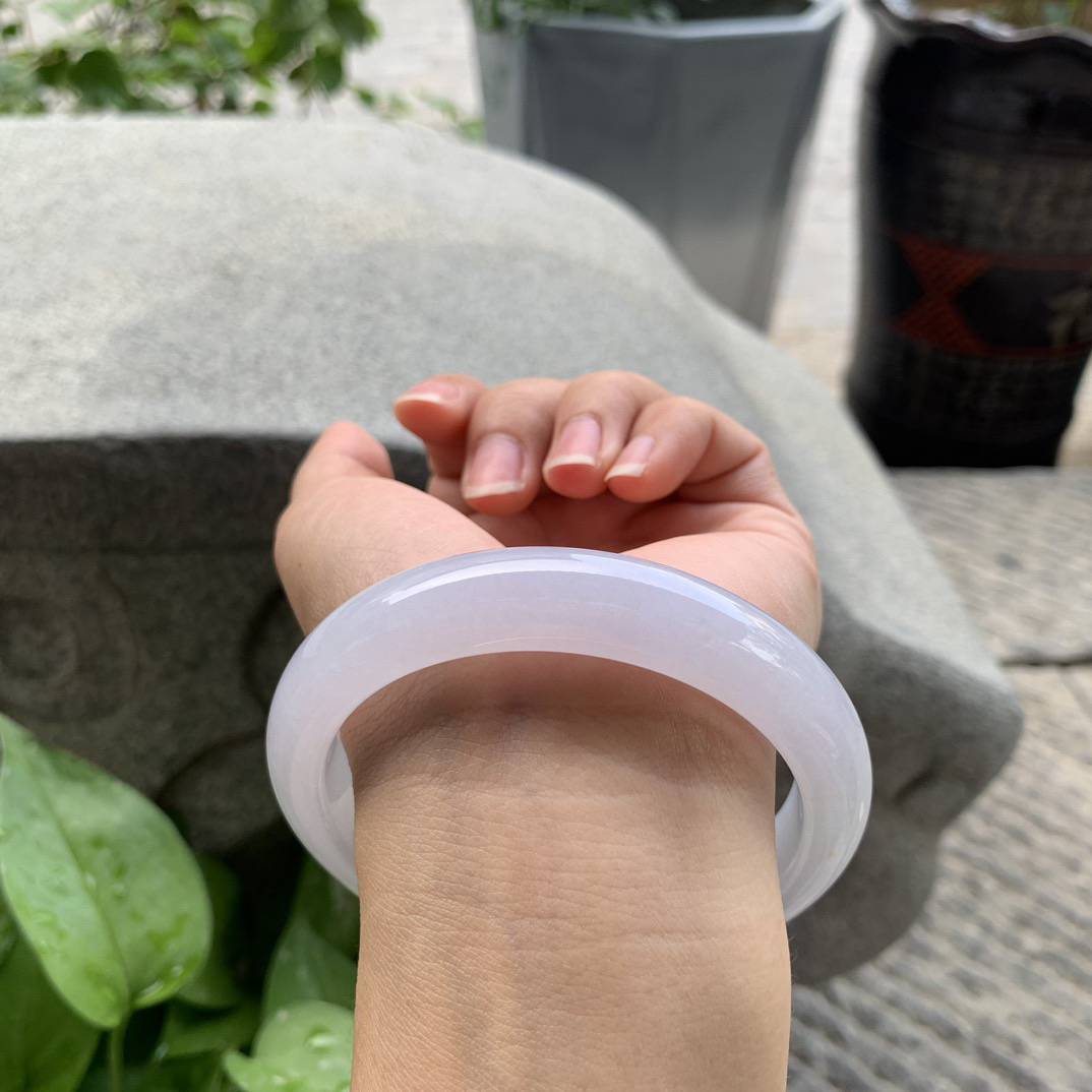 大圈口62.8-12.6-9.3【冰粉紫正圈手镯】正圈62 63可戴