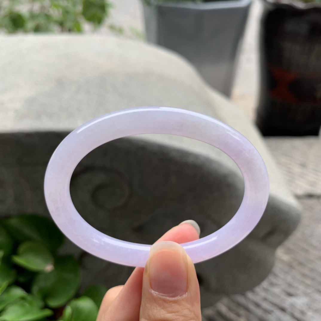 小圈口53.8-46-6.3 【粉紫贵妃手镯】贵妃53 54可戴