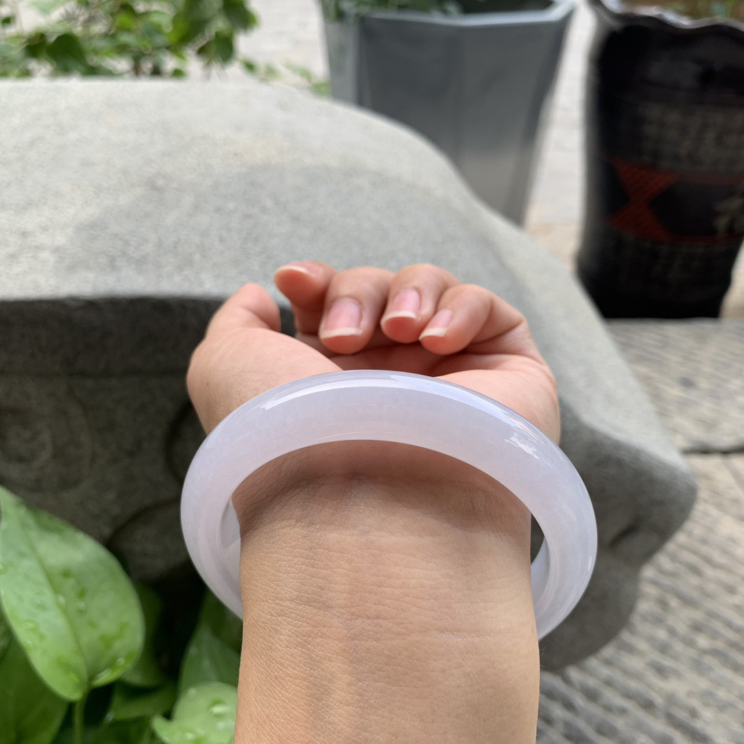 大圈口62.8-12.6-9.3【冰粉紫正圈手镯】正圈62 63可戴