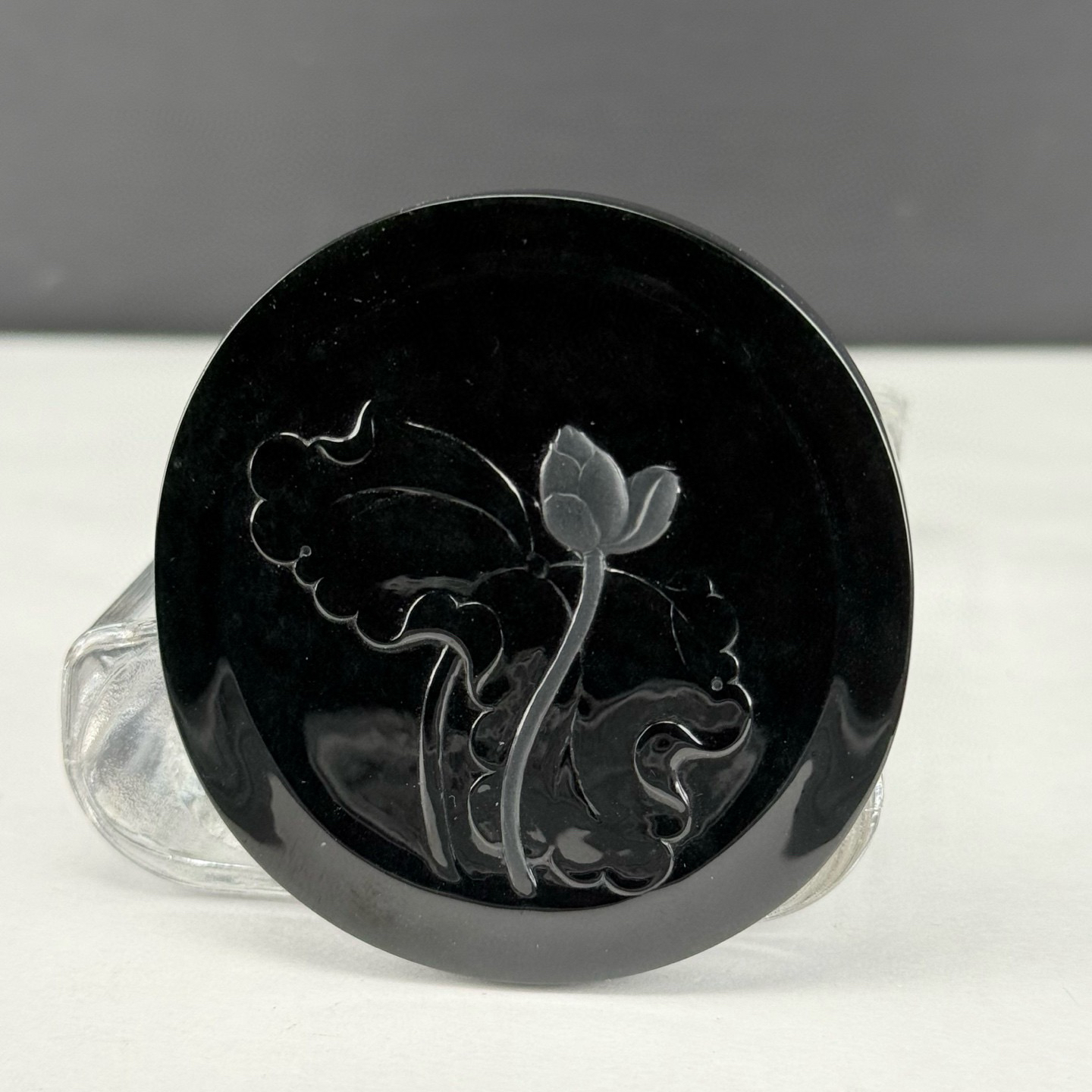 精品墨翠千手观音 种好色正 黑度极好 打灯通透 油性十足 尺寸55.5