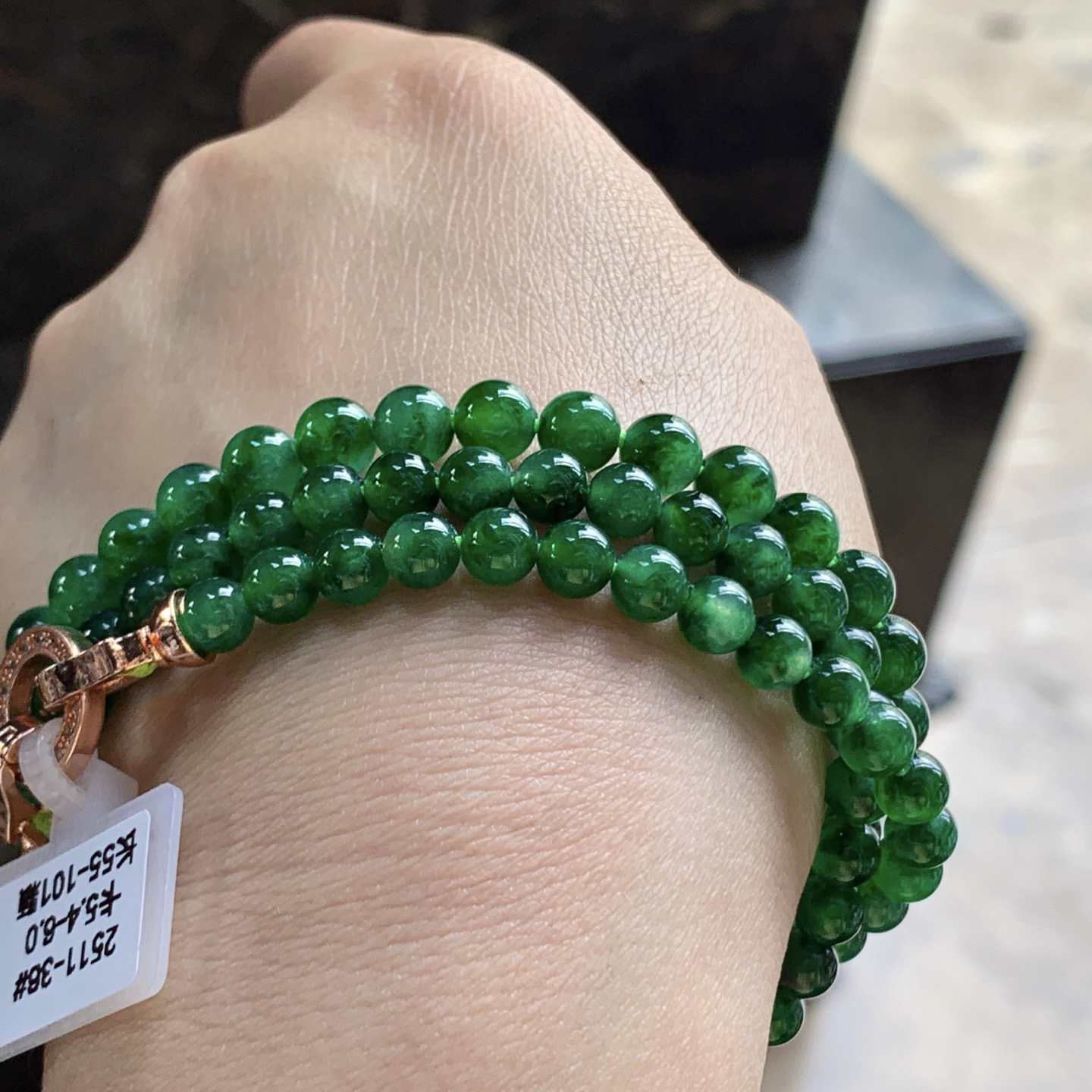 冰绿珠链^_^鲜艳 种色好