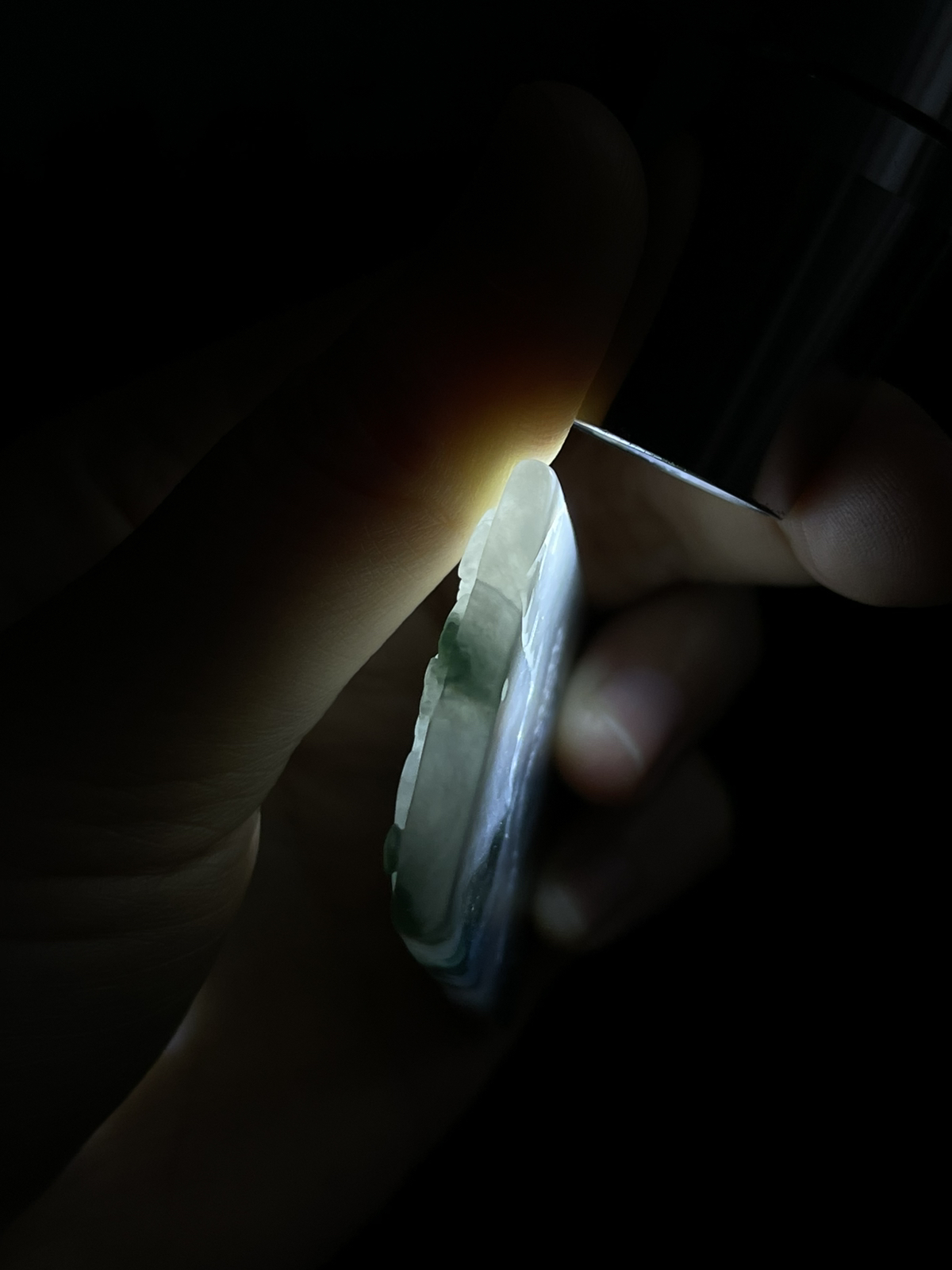 翡翠飘绿山水牌