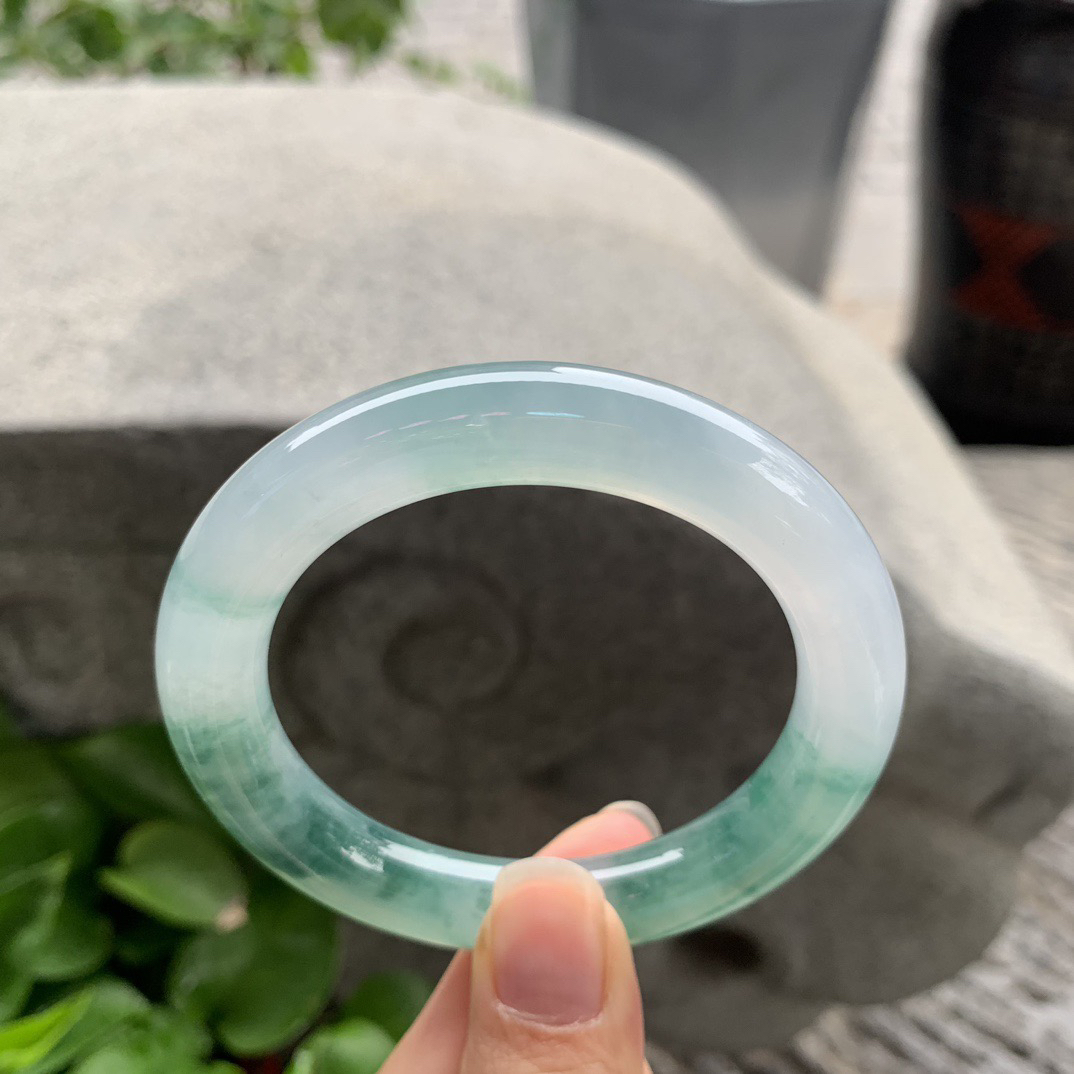 圈口54.3-10.4 【高种飘花圆条手镯】圆条54 55可戴