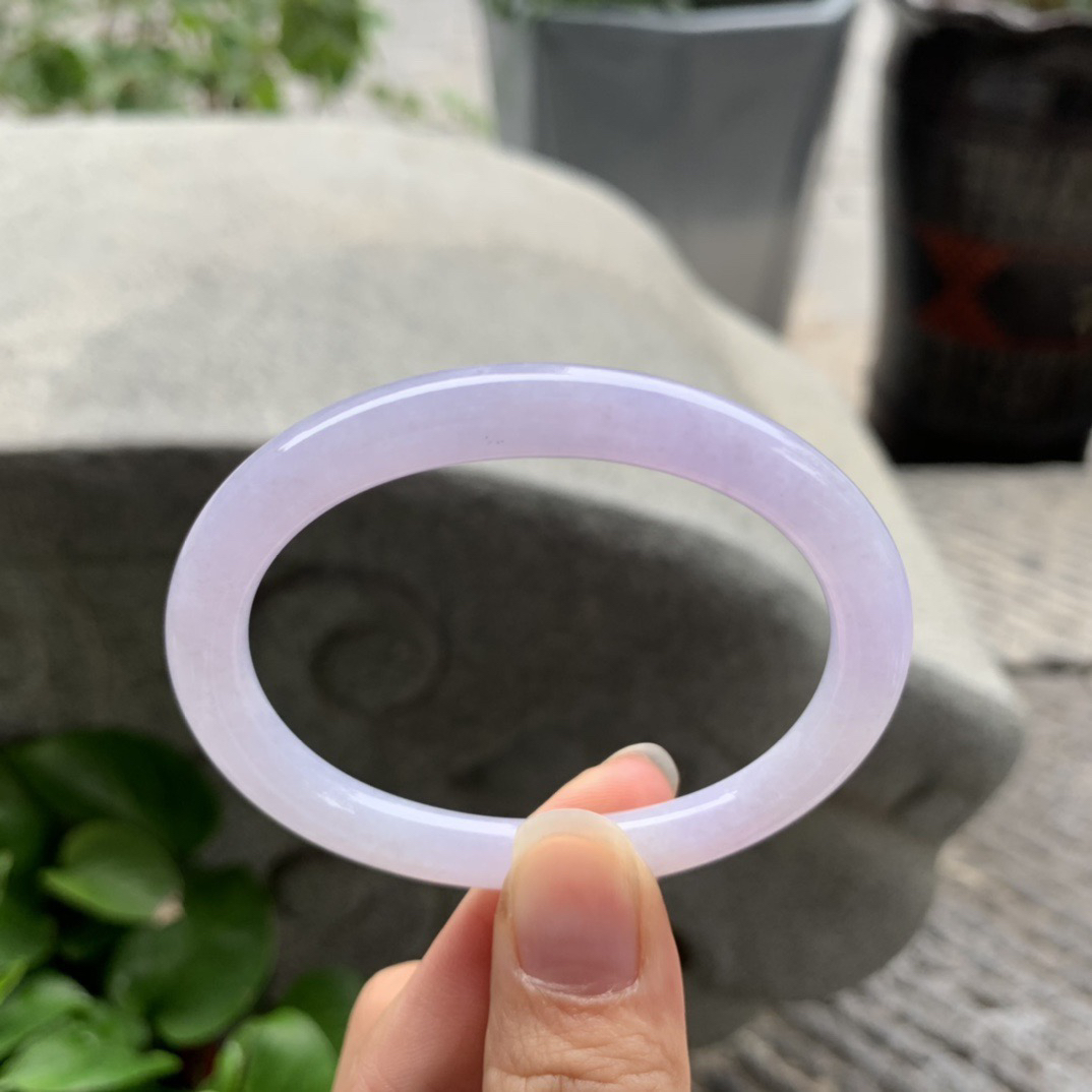 小圈口53.8-46-6.3 【粉紫贵妃手镯】贵妃53 54可戴