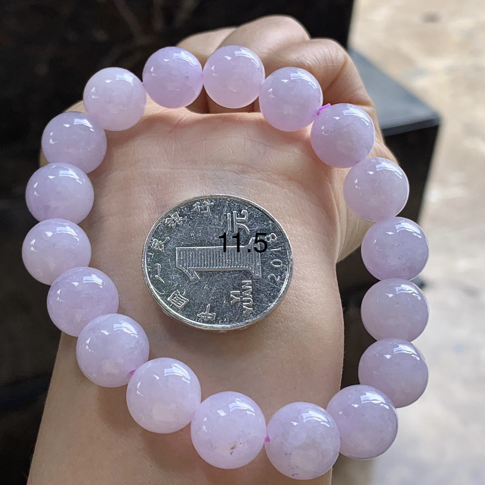 紫罗兰手串^_^鲜艳 玉质温润