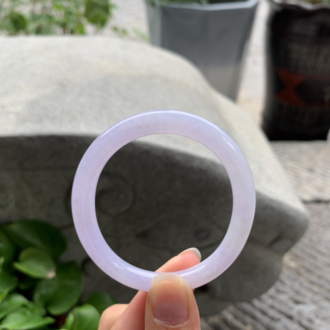 小圈口53.8-46-6.3 【粉紫贵妃手镯】贵妃53 54可戴