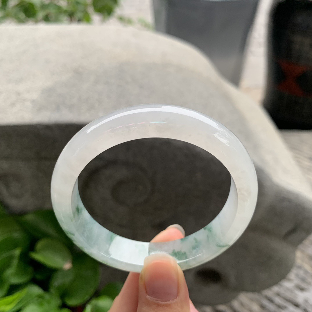 圈口 55.6-13.2-7.6【冰飘花正圈手镯】正圈58 56可戴