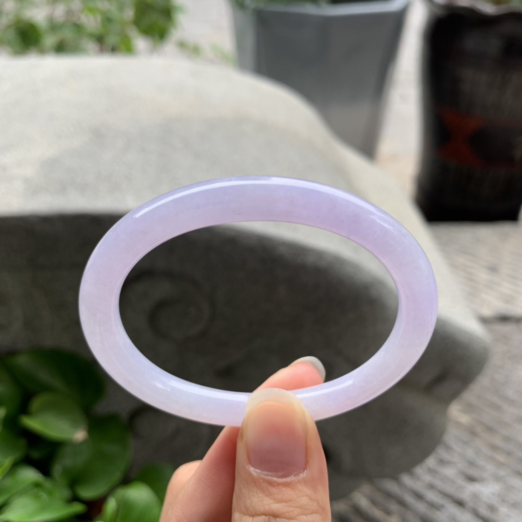 小圈口53.8-46-6.3 【粉紫贵妃手镯】贵妃53 54可戴