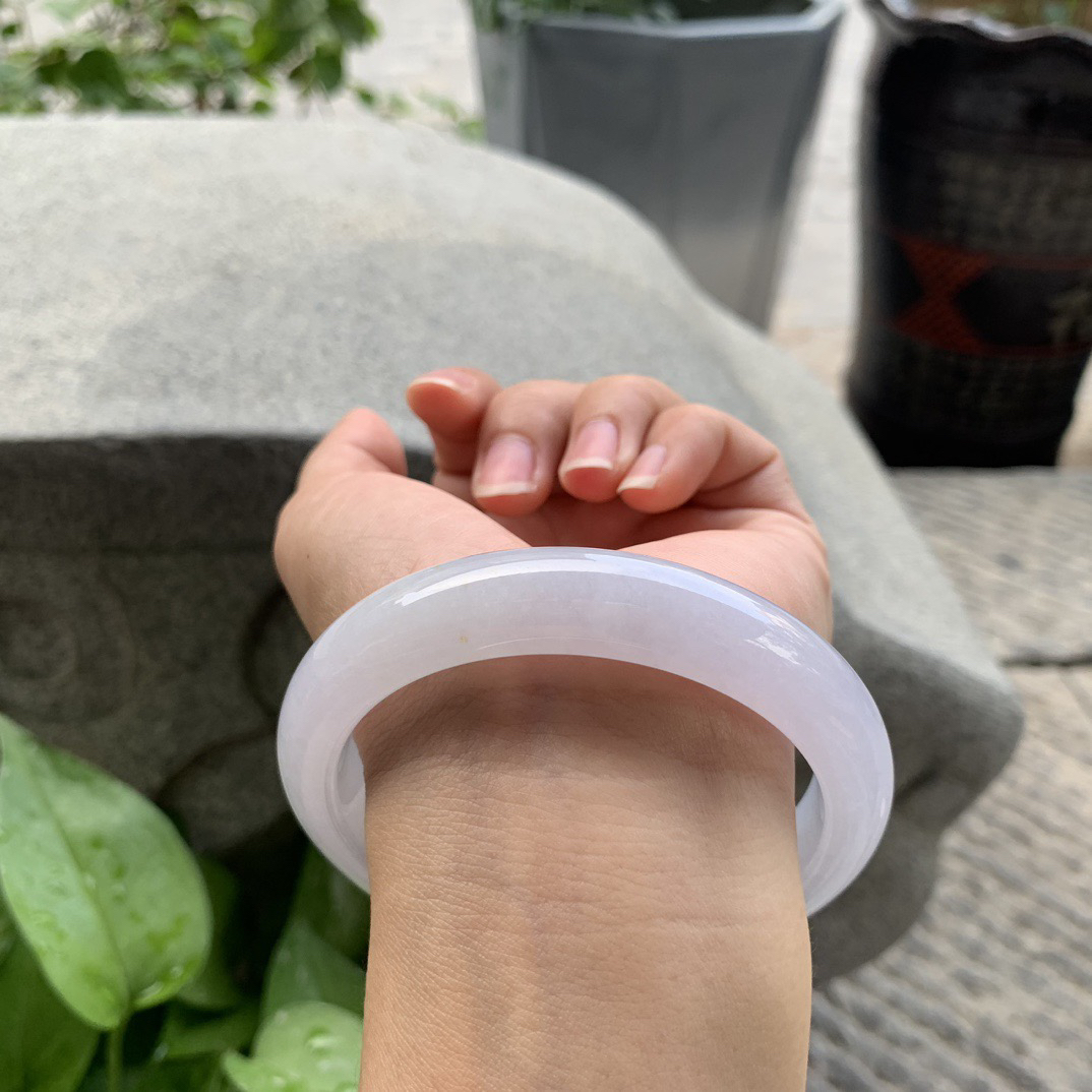 大圈口62.8-12.6-9.3【冰粉紫正圈手镯】正圈62 63可戴