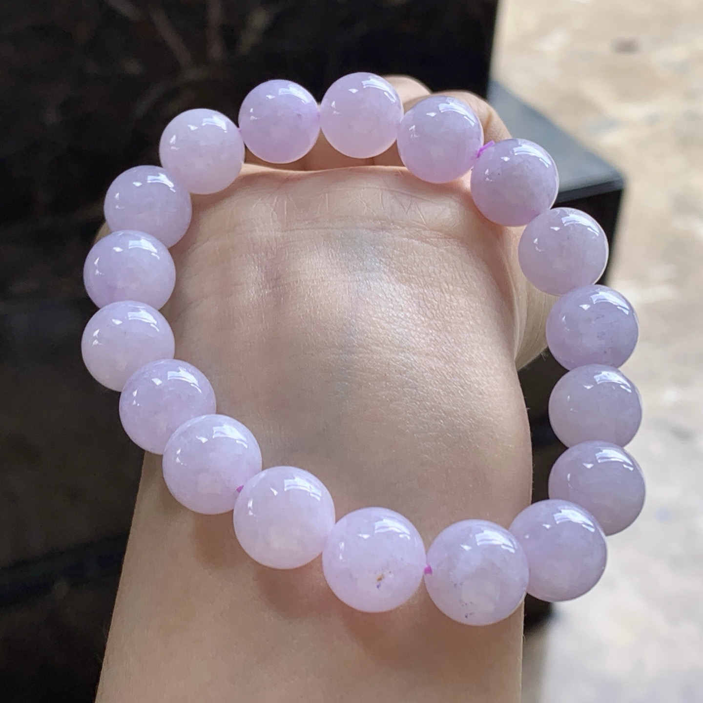 紫罗兰手串^_^鲜艳 玉质温润