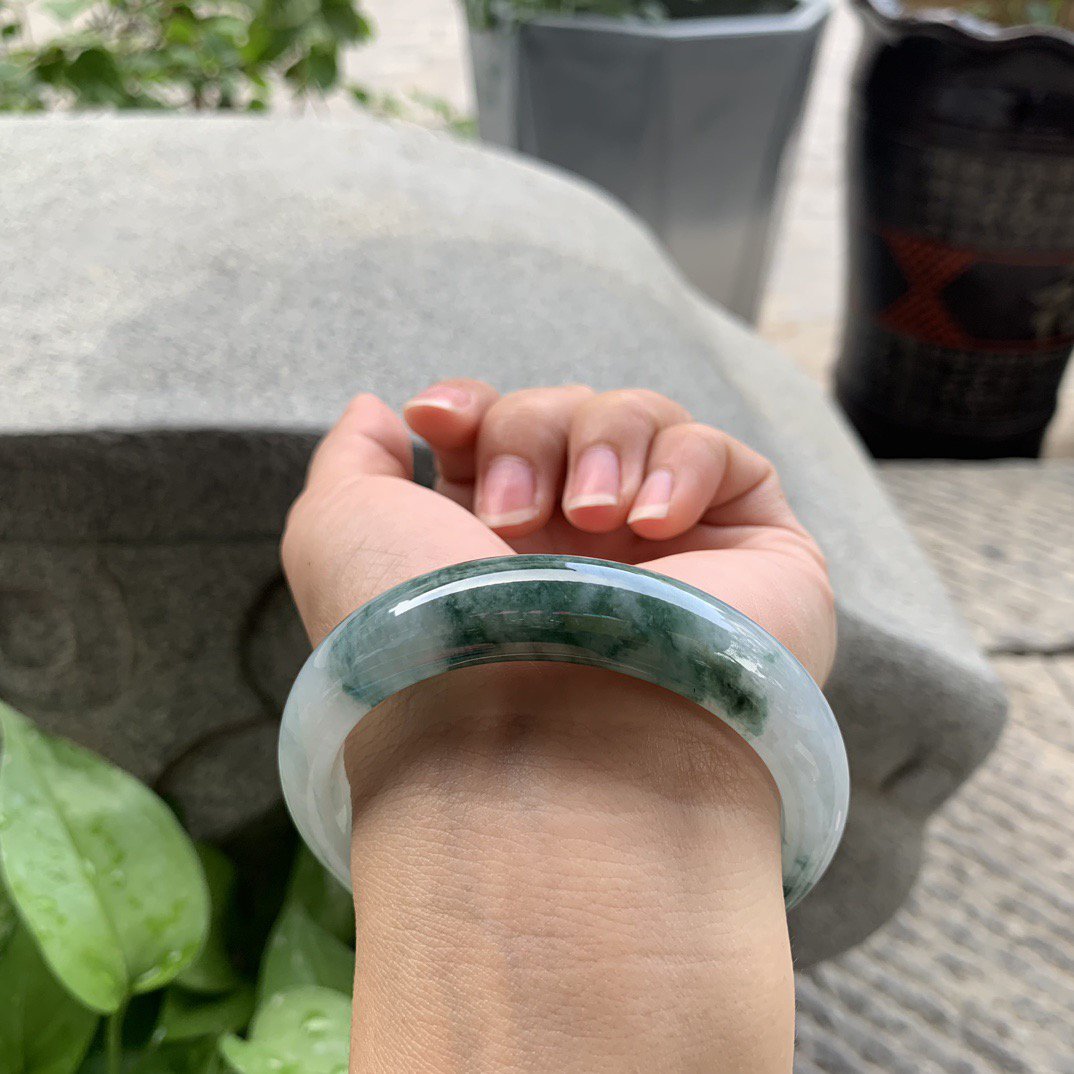 圈口 57-13.8-8.2【飘花正圈手镯】正圈57 58可戴