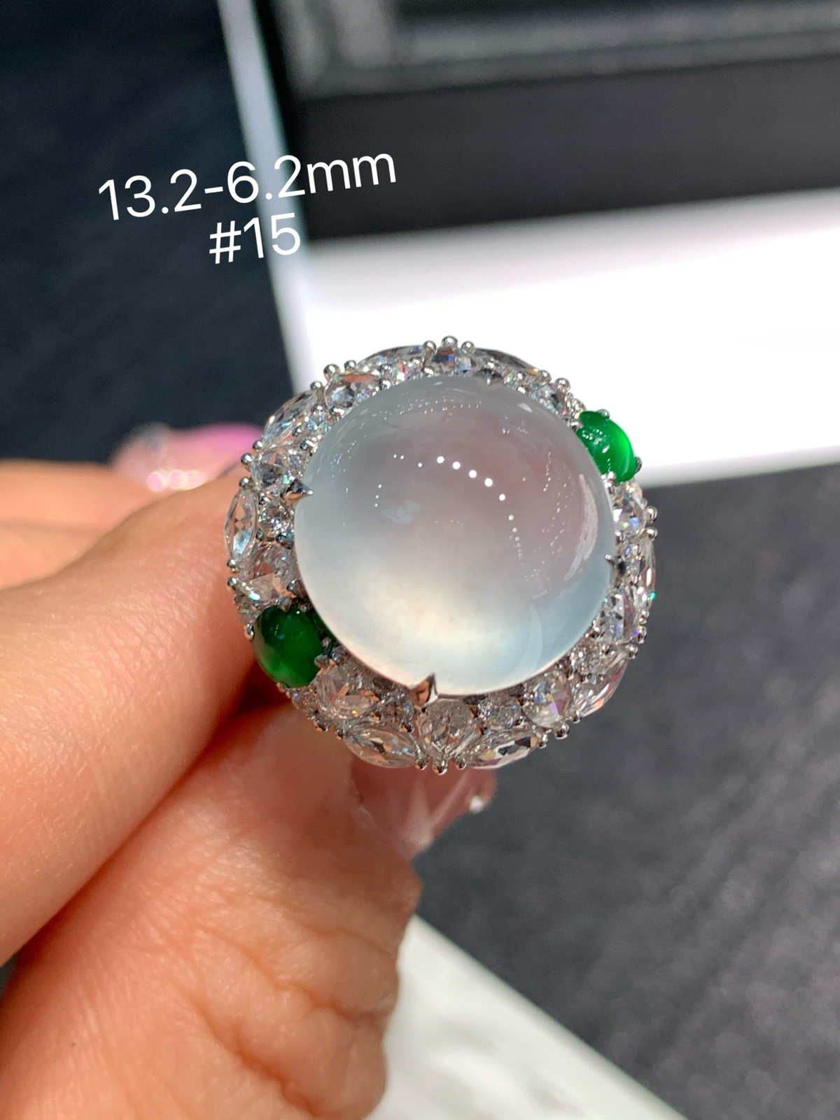 冰种大戒指，上手超美~