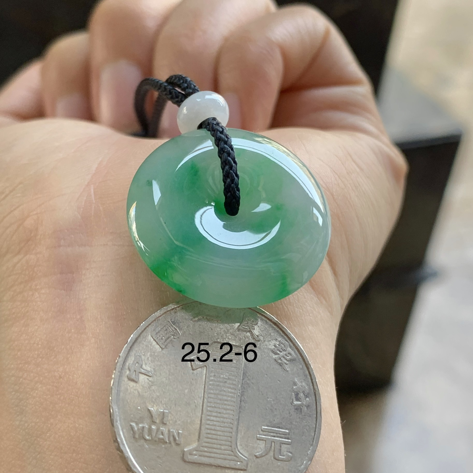 飘绿平安扣^_^色阳 细腻