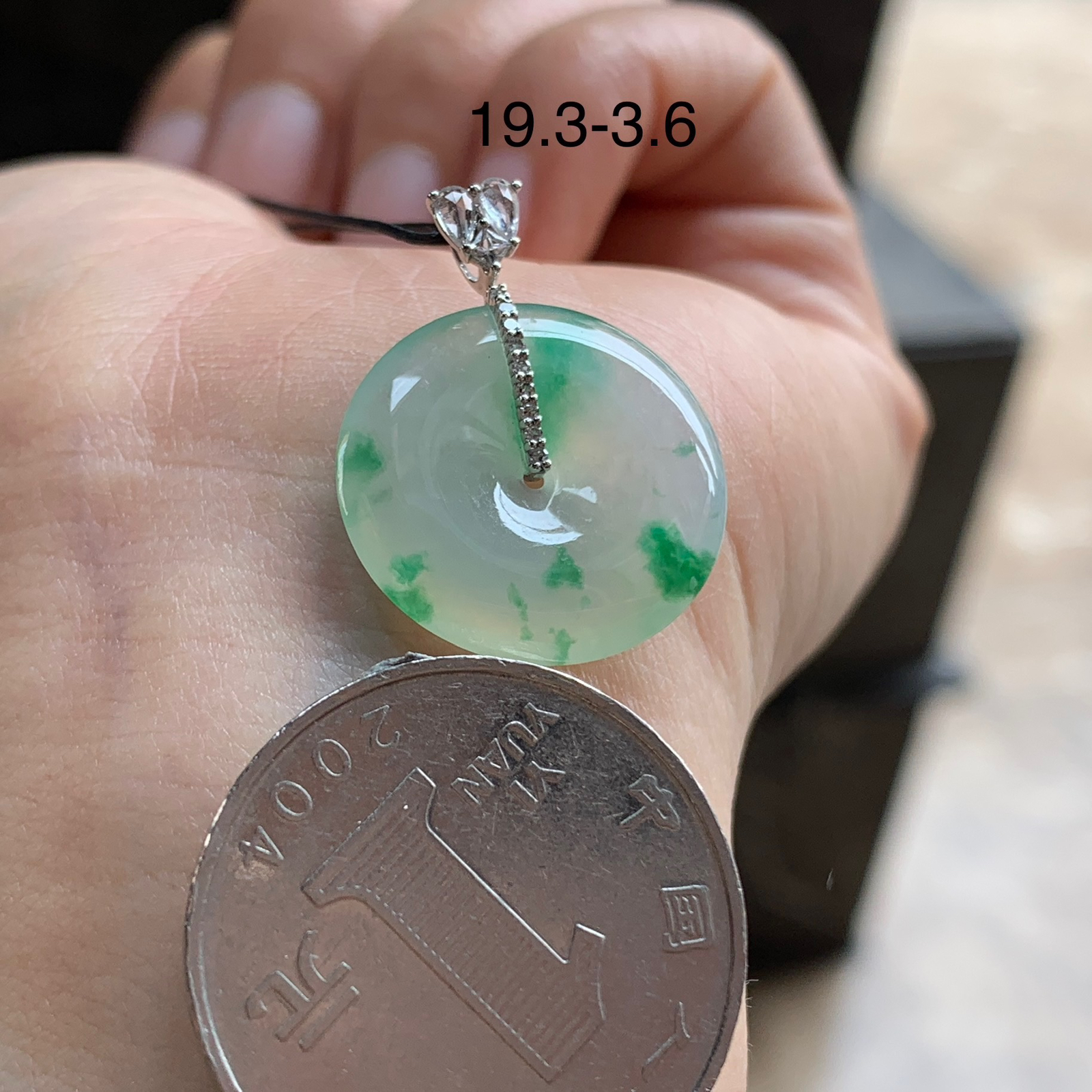 金扣绿花平安扣^_^清新