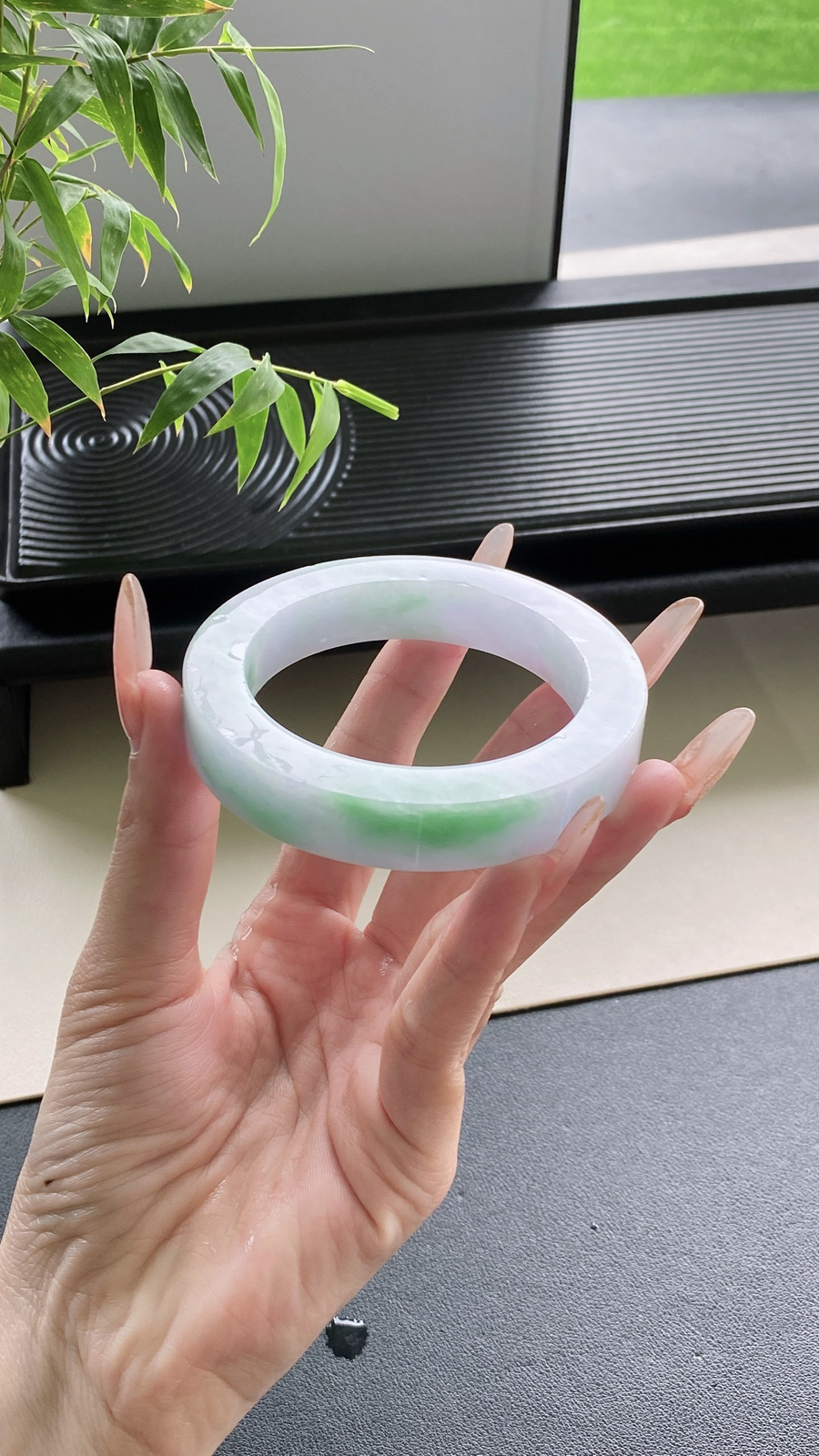 【飘绿手镯胚】