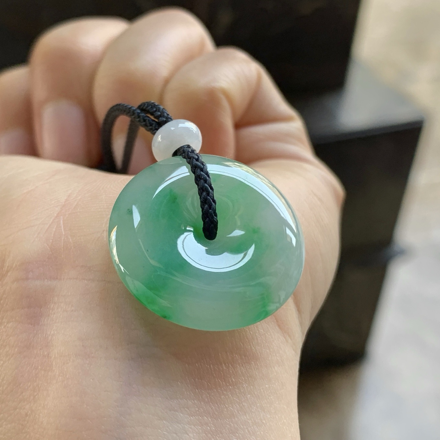 飘绿平安扣^_^色阳 细腻