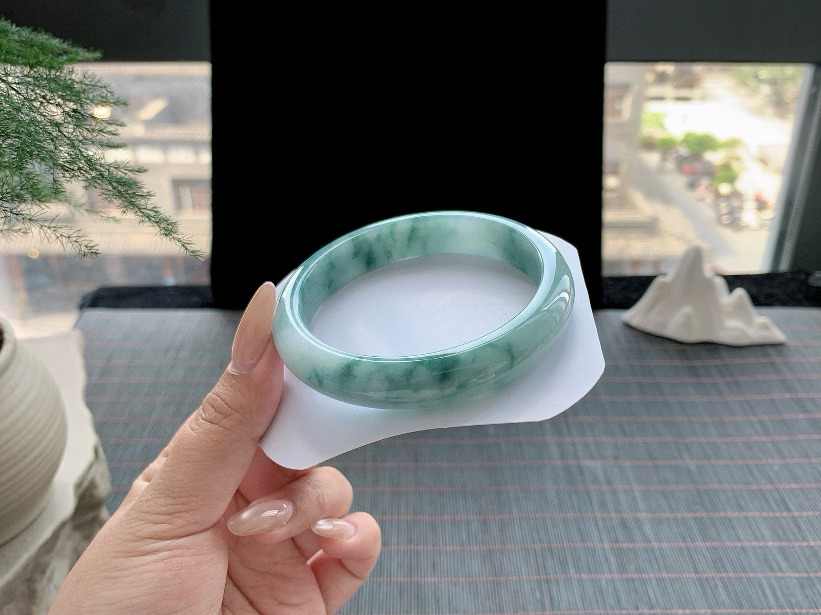 #私人专拍#糯化种蓝花
尺寸：59.8-12.5-8