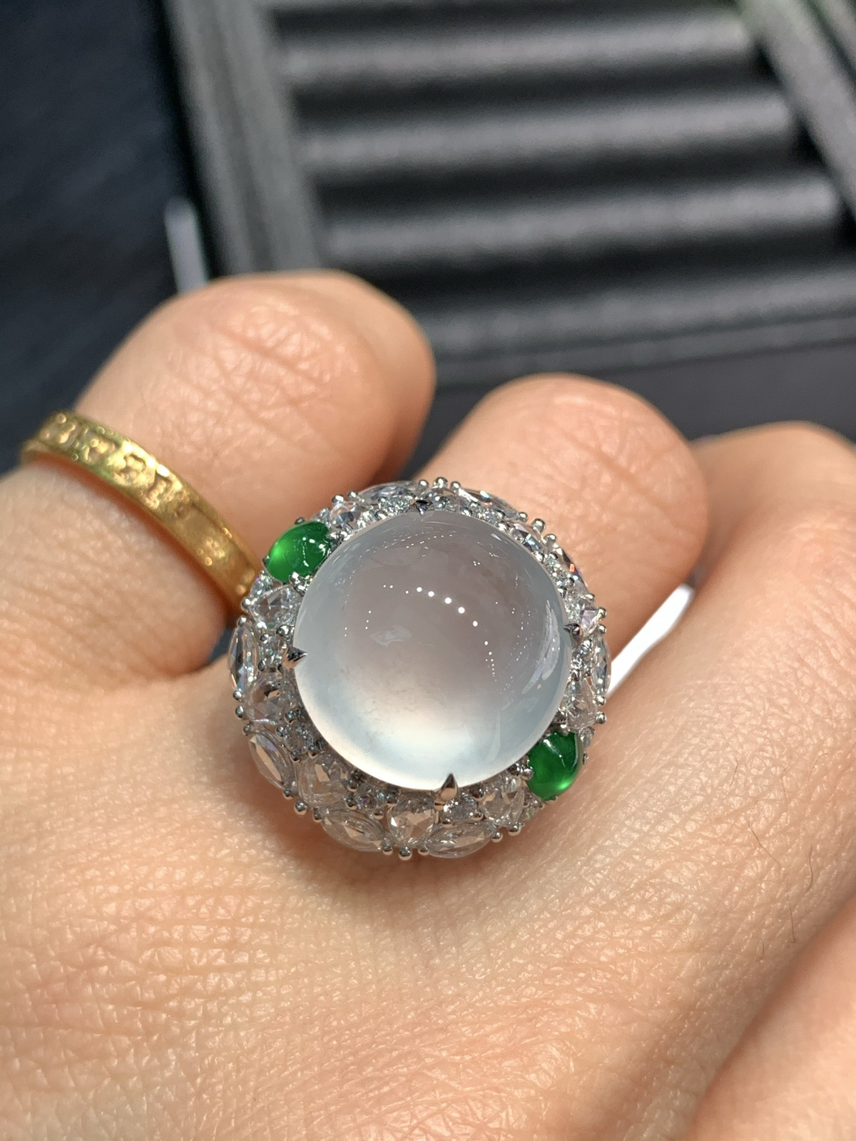 冰种大戒指，上手超美~