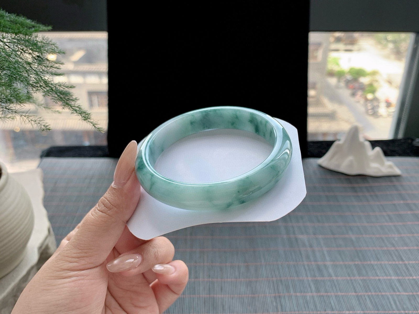 #私人专拍#糯化种蓝花
尺寸：59.8-12.5-8