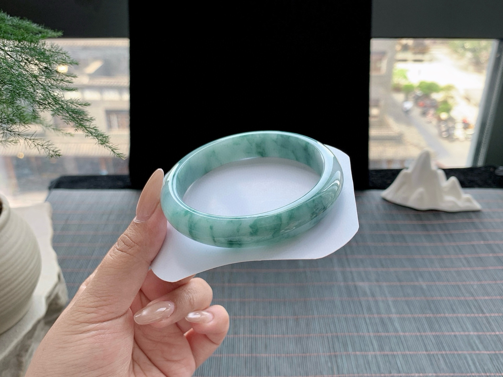 #私人专拍#糯化种蓝花
尺寸：59.8-12.5-8