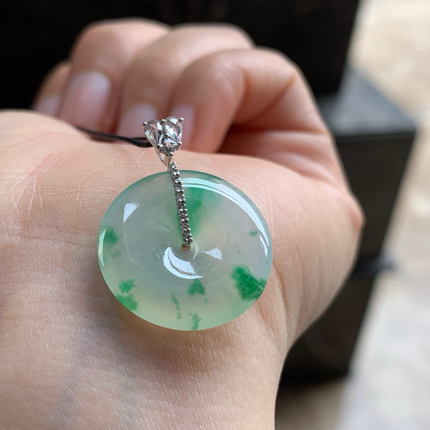 金扣绿花平安扣^_^清新