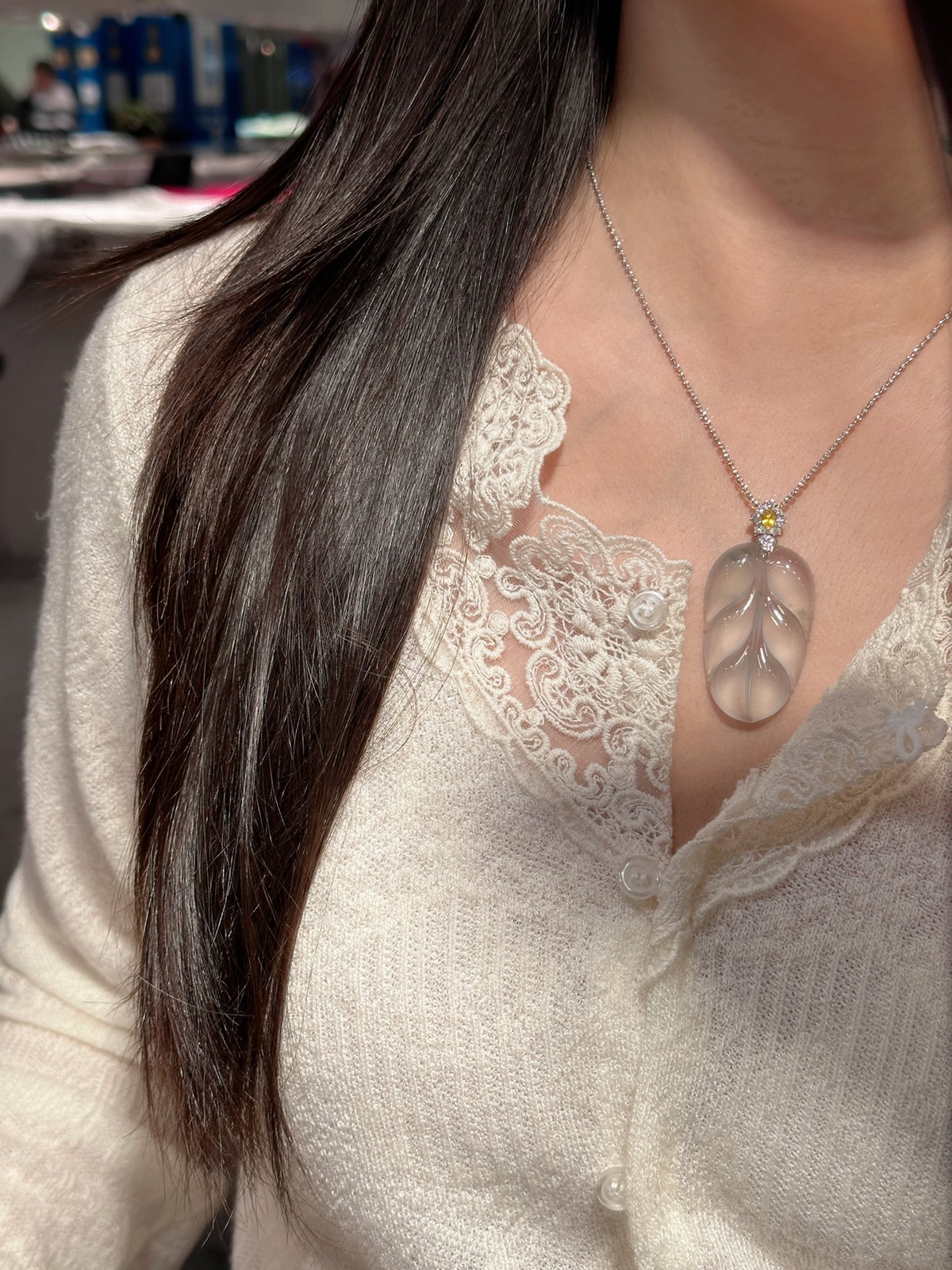 🤍冰飘花·叶子

这抹清透，太戳心了