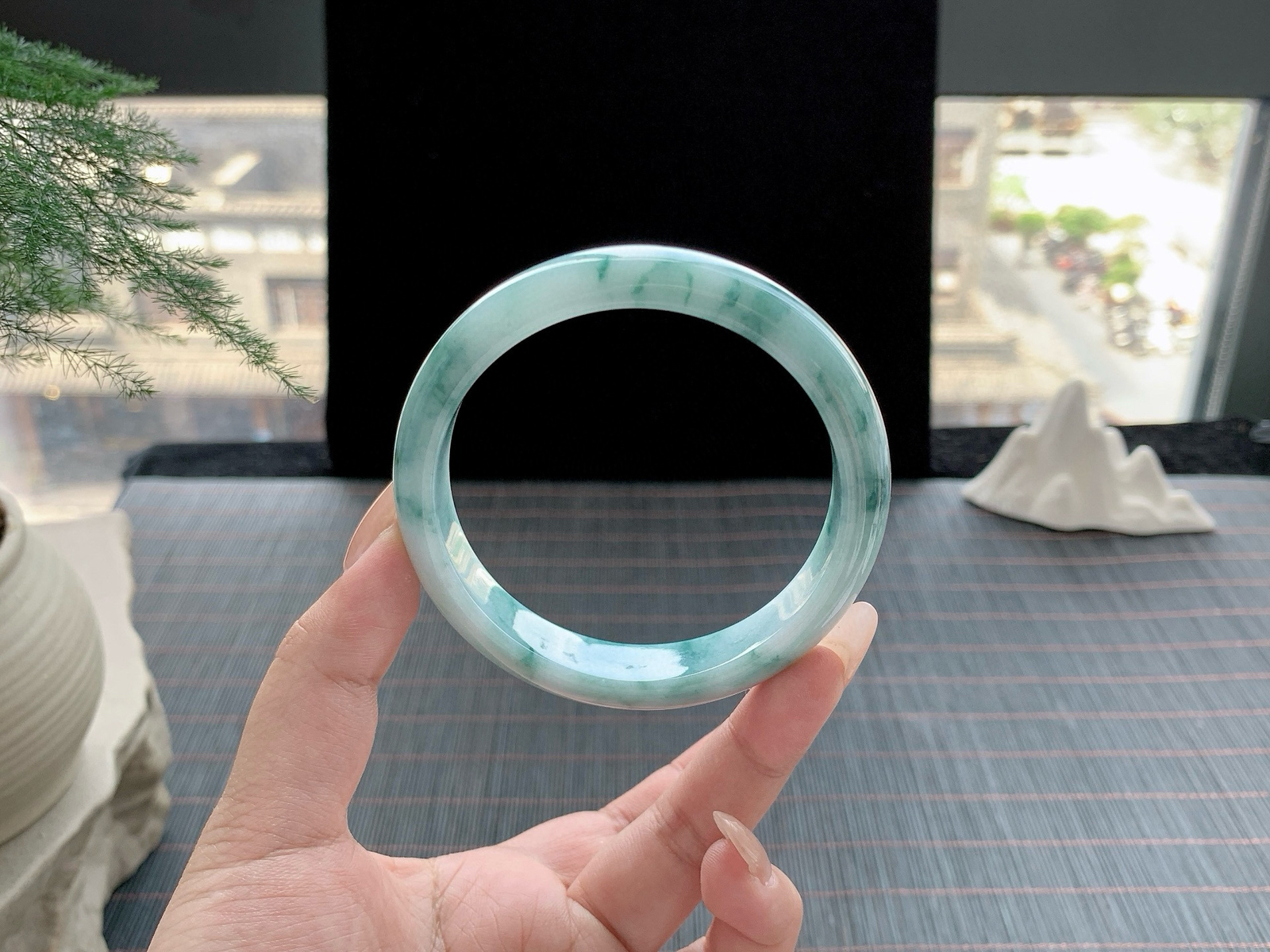 #私人专拍#糯化种蓝花
尺寸：59.8-12.5-8