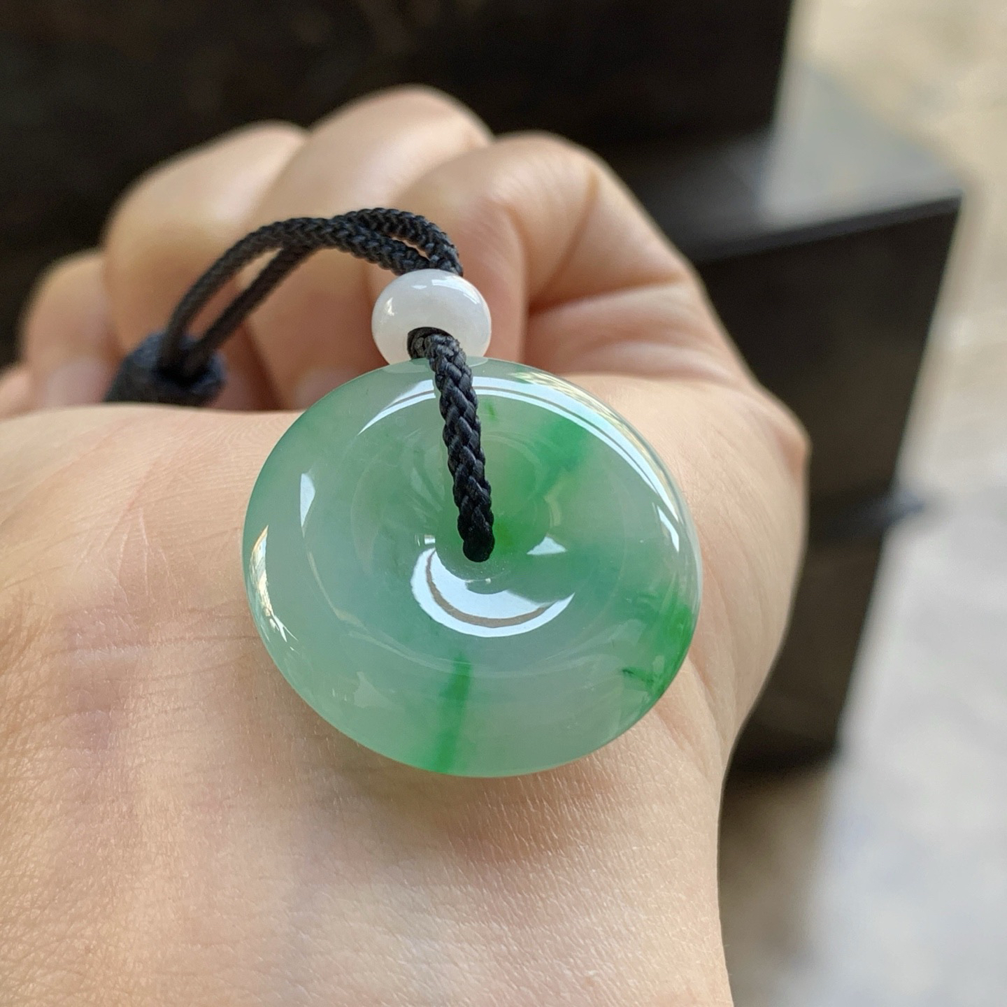 飘绿平安扣^_^色阳 细腻