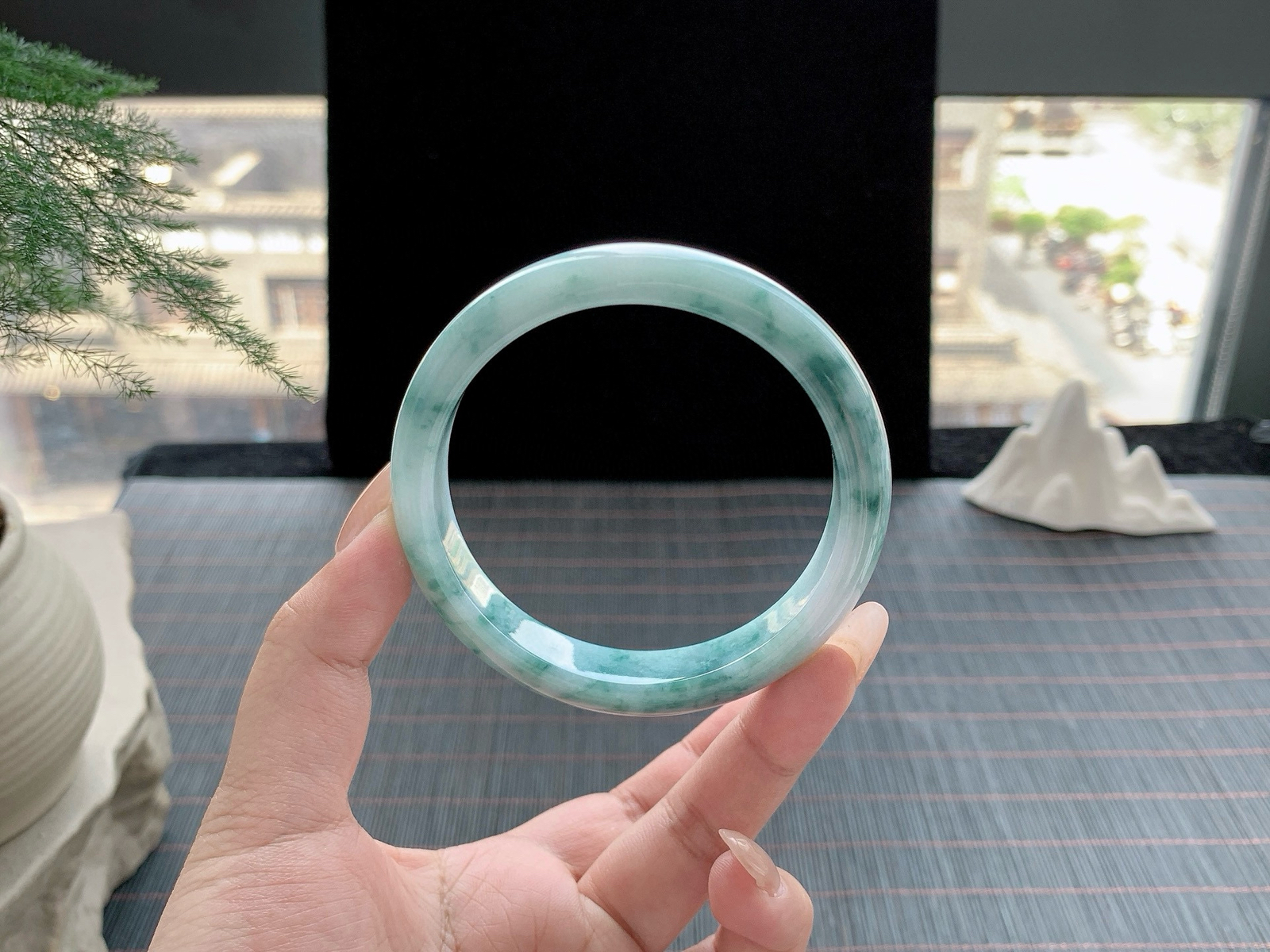 #私人专拍#糯化种蓝花
尺寸：59.8-12.5-8