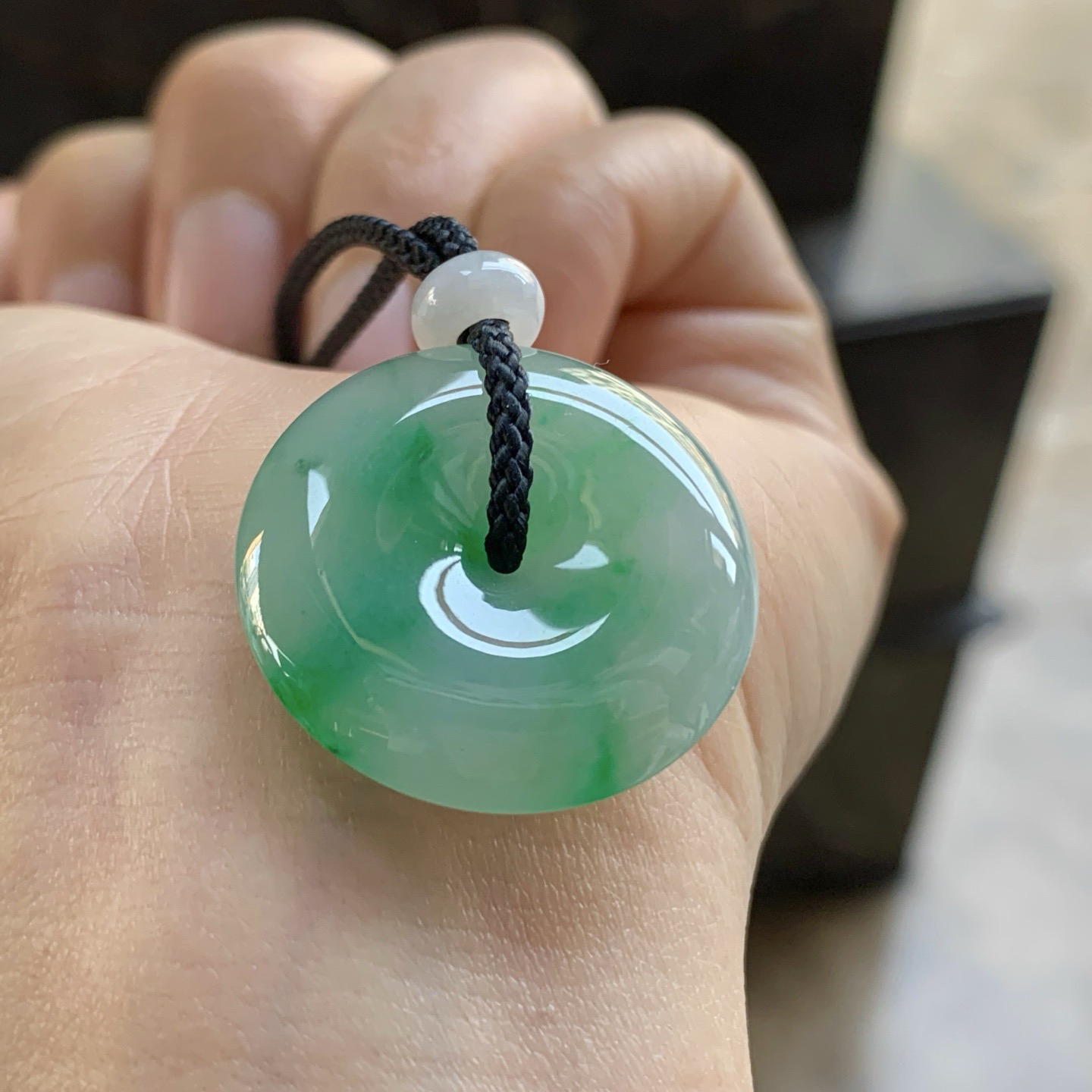 飘绿平安扣^_^色阳 细腻