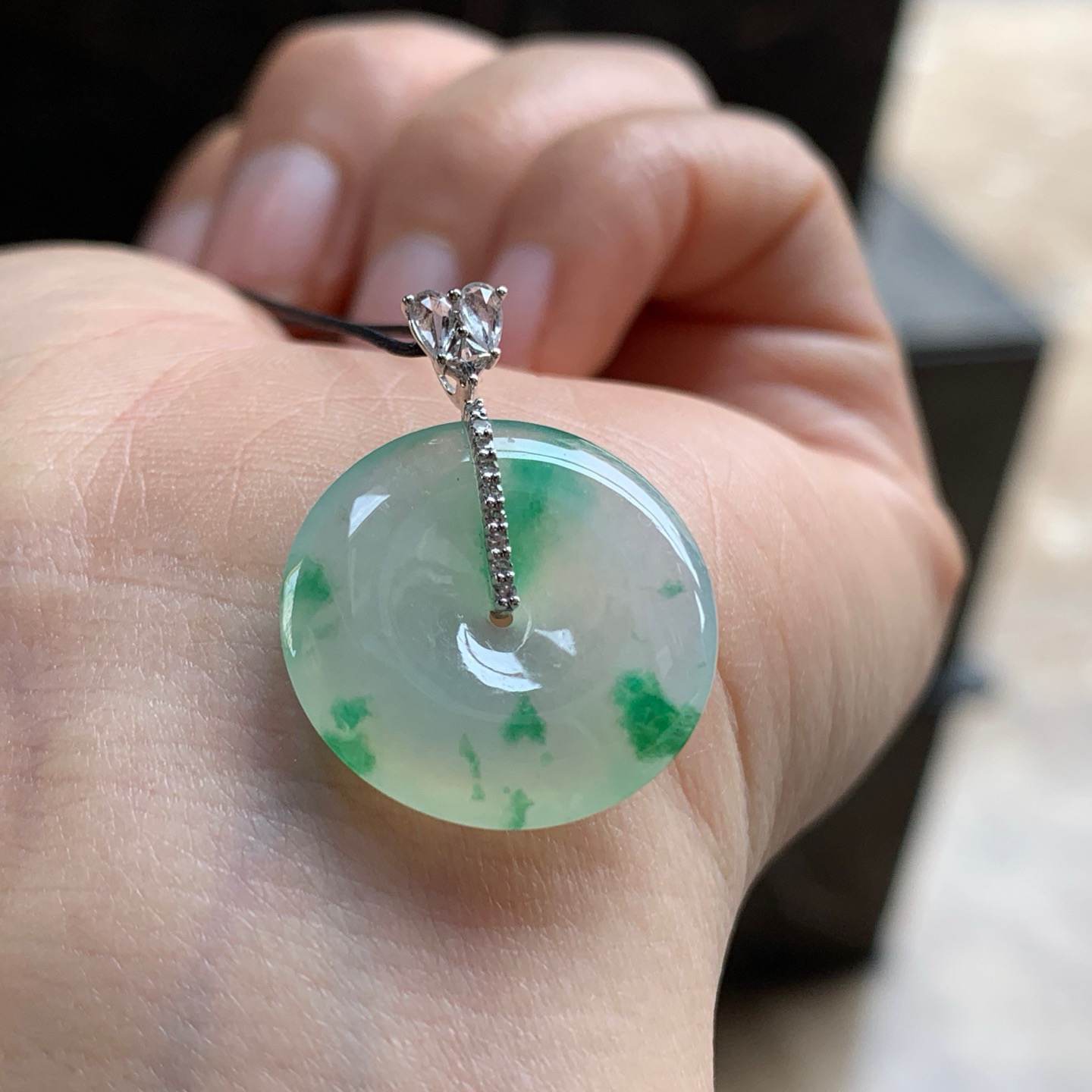 金扣绿花平安扣^_^清新