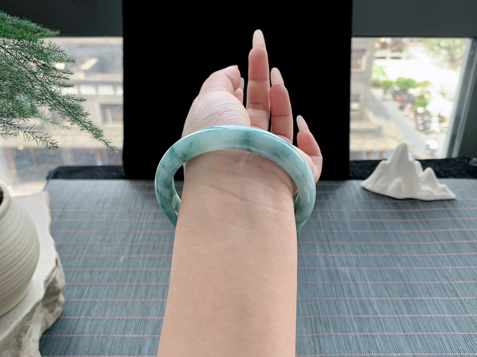 #私人专拍#糯化种蓝花
尺寸：59.8-12.5-8