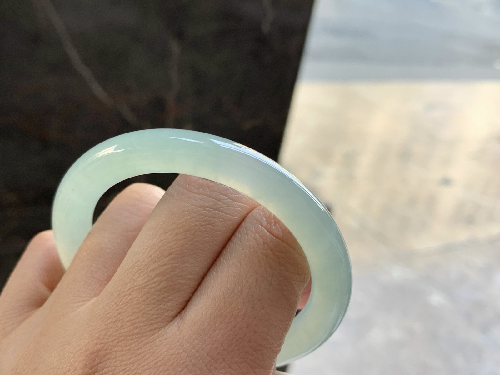 51.5-8.7

冰晴圆条手镯^_^透亮 清新