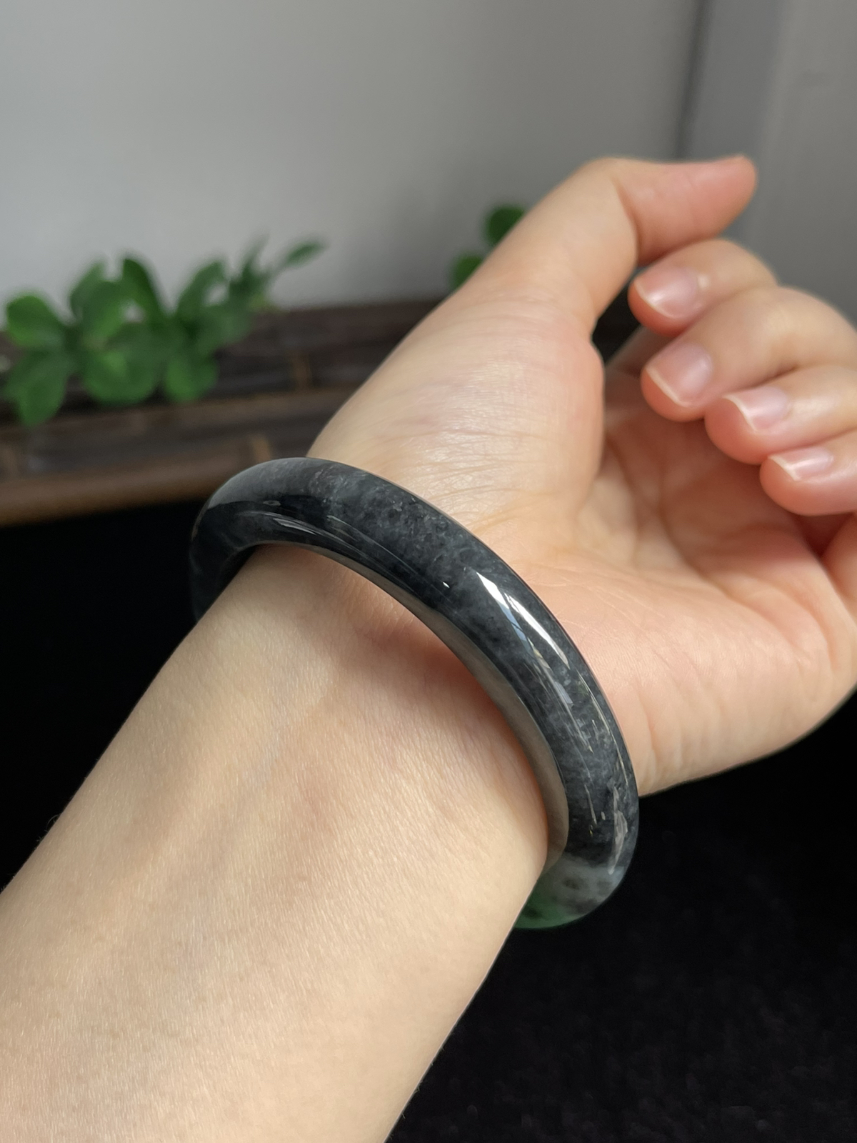 正圈55圈口，翡翠手镯