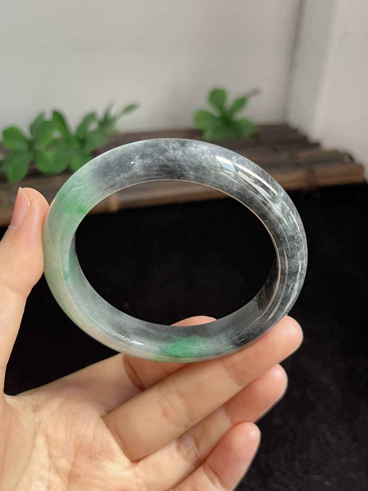 正圈55圈口，翡翠手镯