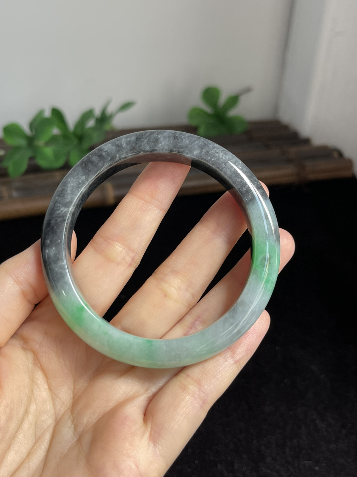 正圈55圈口，翡翠手镯