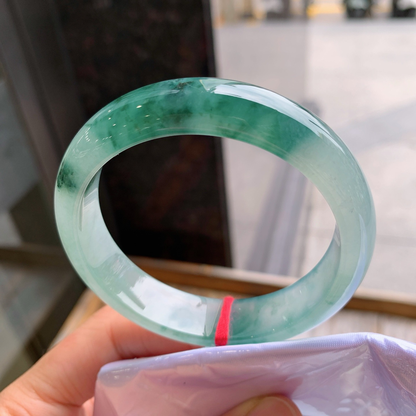 正圈冰飘花 表皮微瑕疵 尺寸：57.4/14/8  宽版