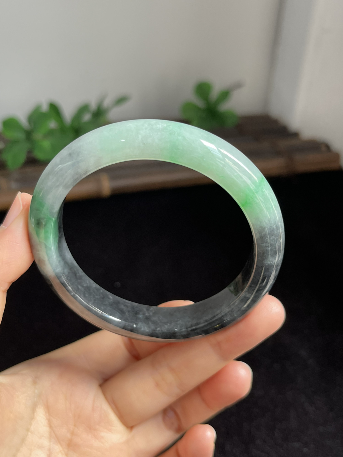 正圈55圈口，翡翠手镯