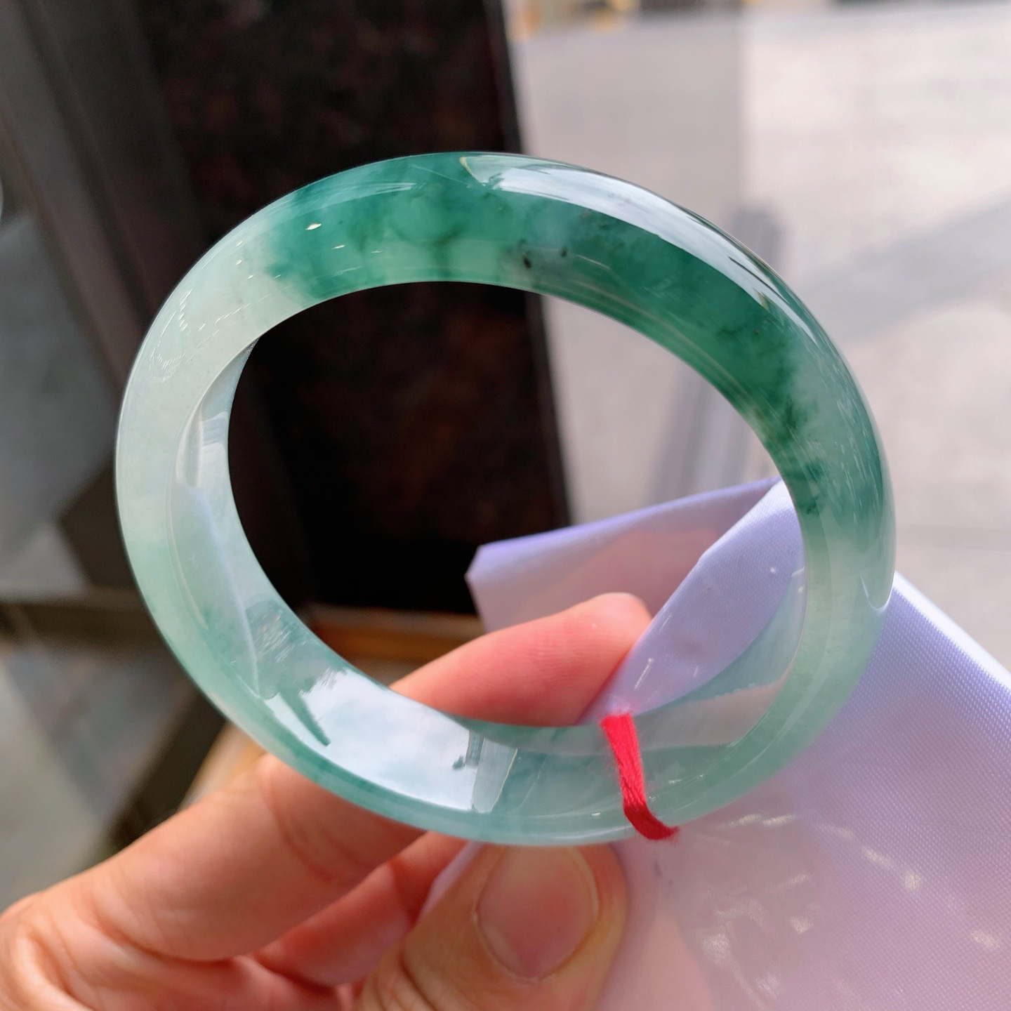 正圈冰飘花 表皮微瑕疵 尺寸：57.4/14/8  宽版