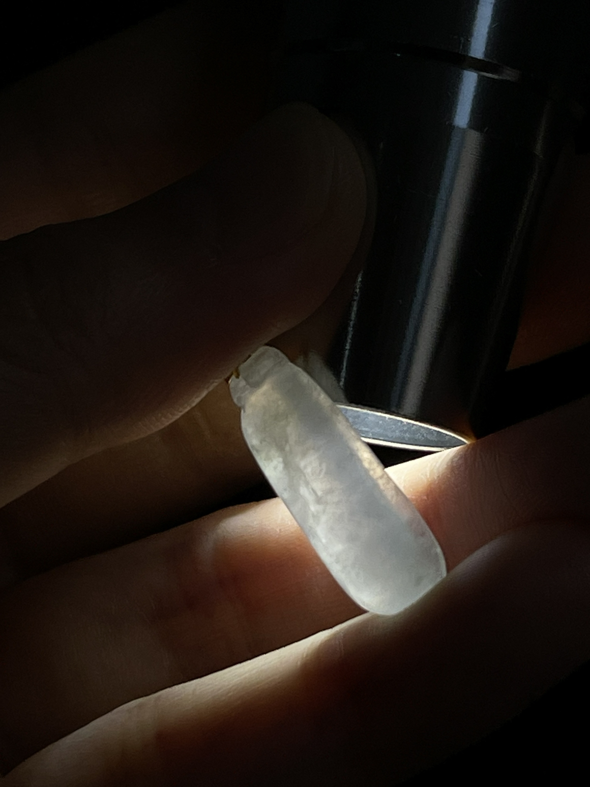 翡翠吊坠，印记：G18K