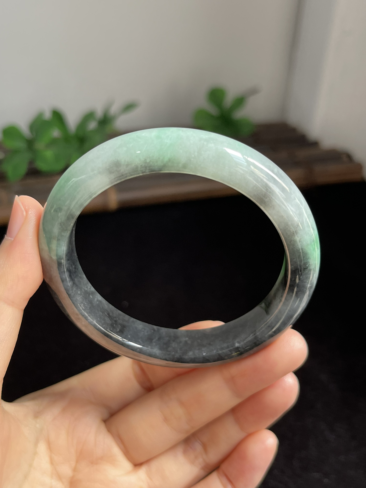 正圈55圈口，翡翠手镯