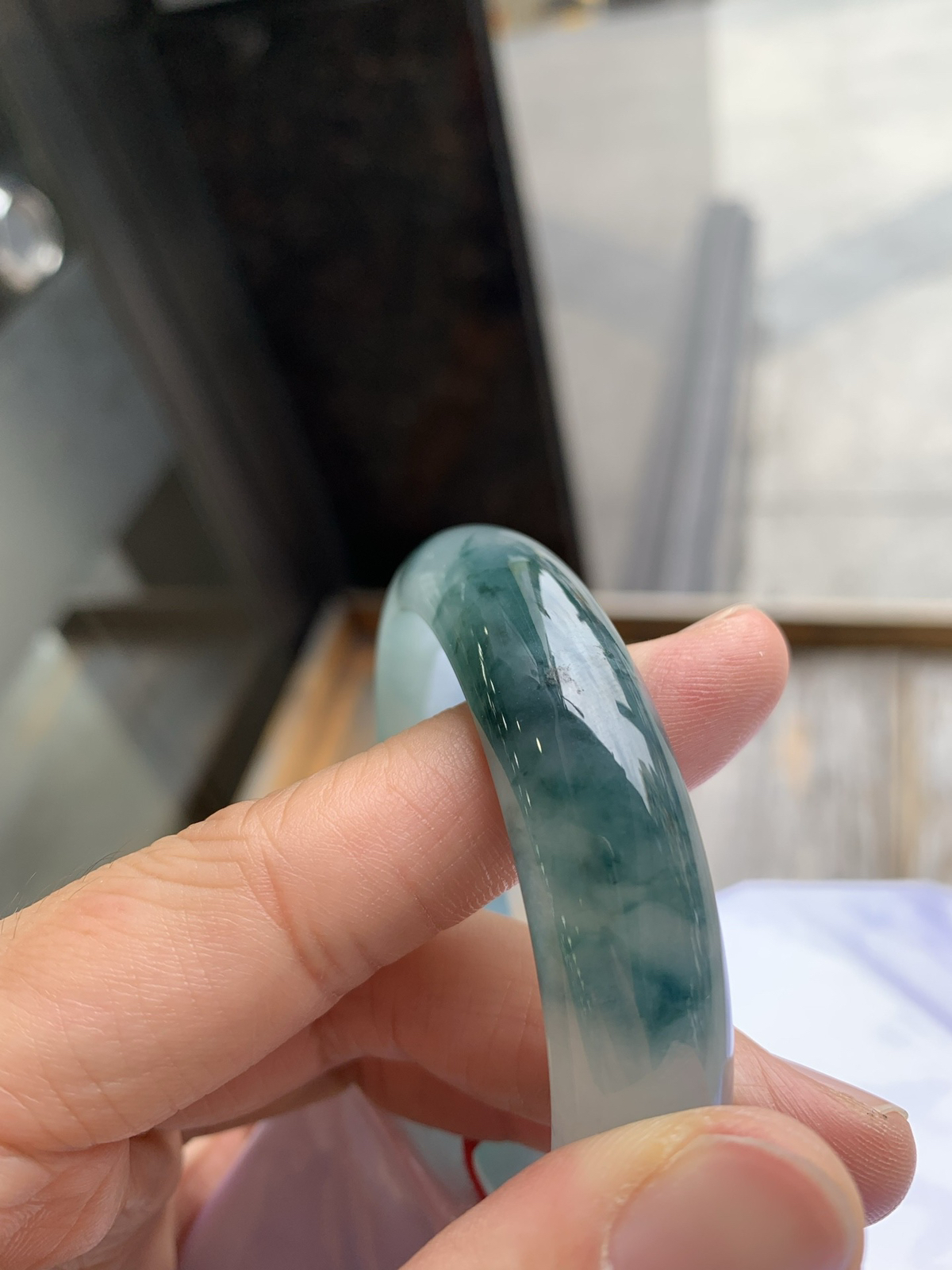 正圈冰飘花 表皮微瑕疵 尺寸：57.4/14/8  宽版