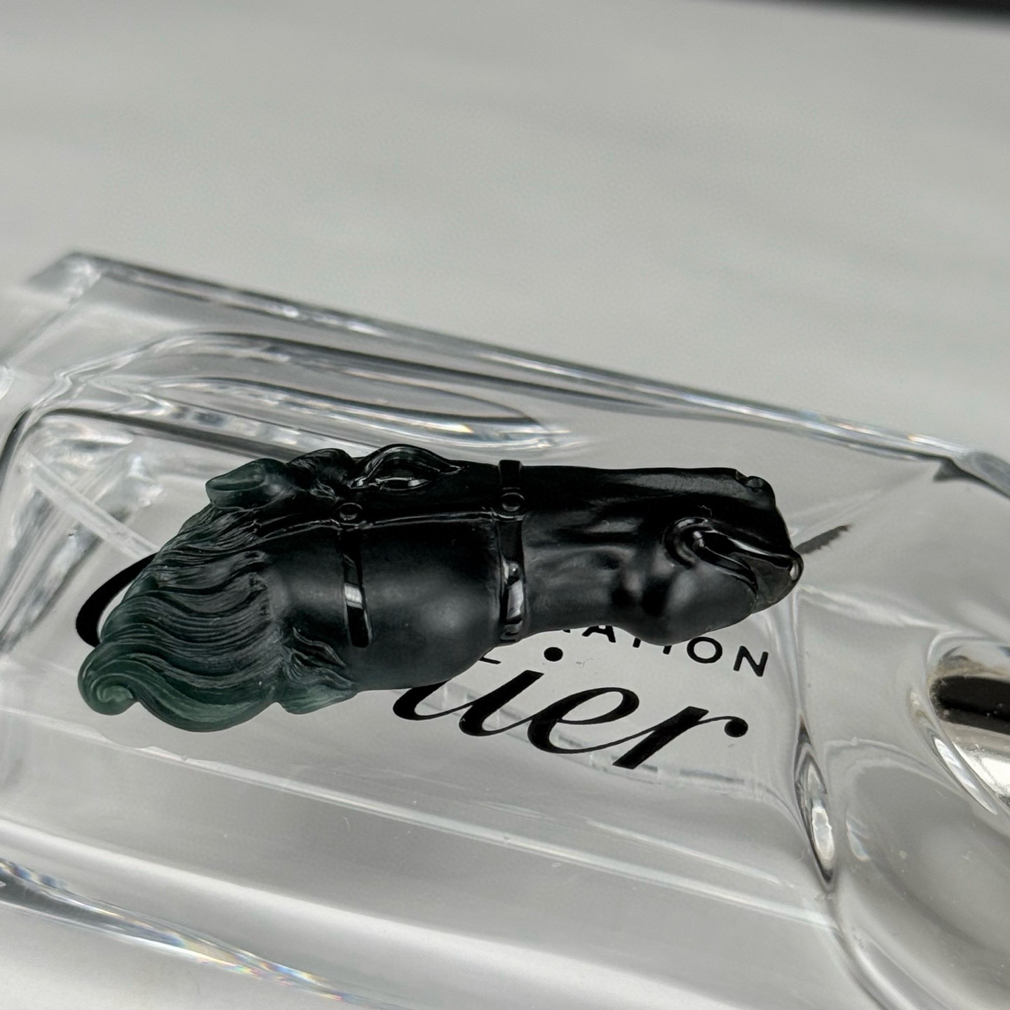 精品墨翠马头吊坠 种好色正 黑度好 油性十足 尺寸46.2