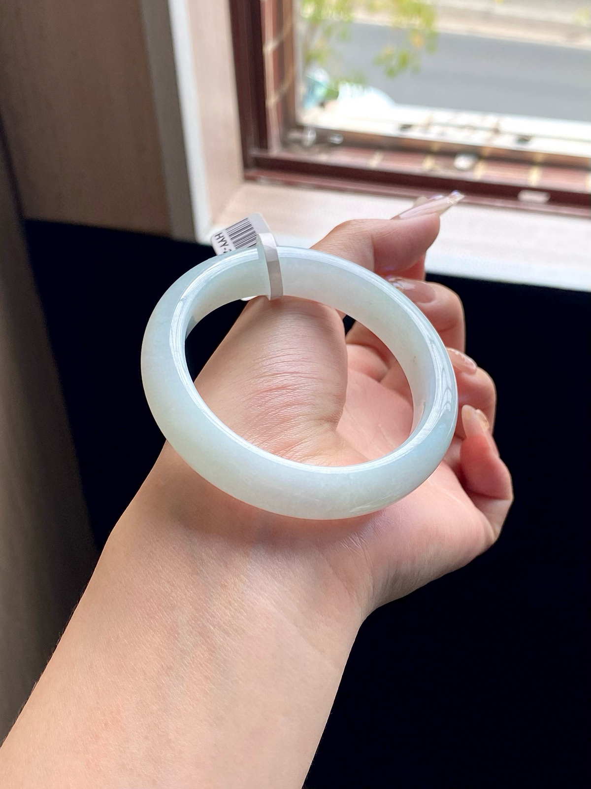 淡晴底白月光正圈成品（无纹裂）

⭕️54-12.8-8.2