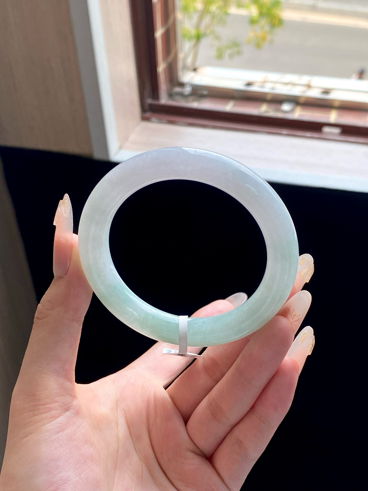 晴绿半山水圆条成品（内侧细纹不扣）

⭕️56.2-10.5-10.6