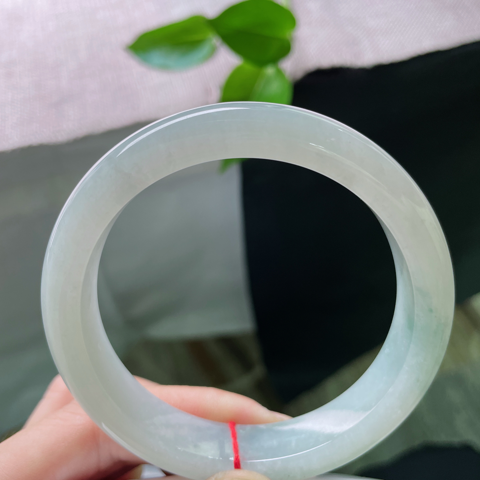 60.1/13/8.8，浅绿底正圈，大圈口，是初春柳梢，日光透过的颜色。一点皮纹，