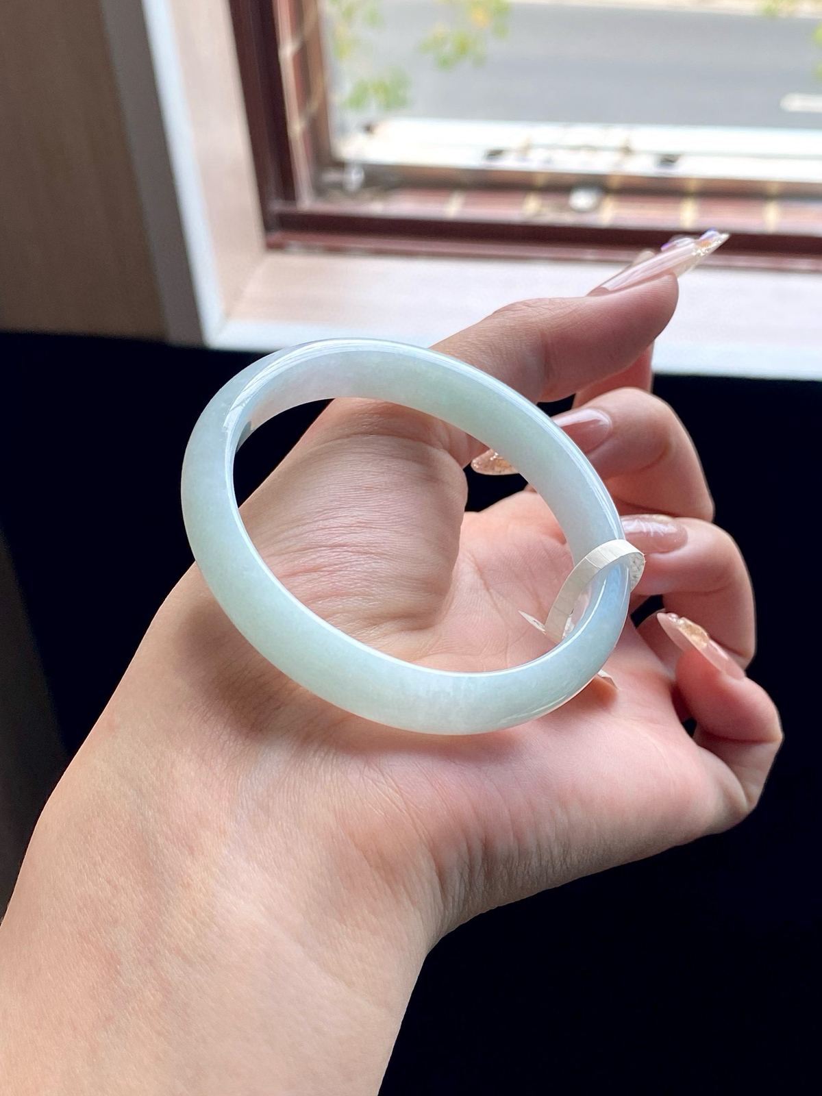 淡晴底白月光贵妃成品（无纹裂）

⭕️53.5-11-6.5-47mm