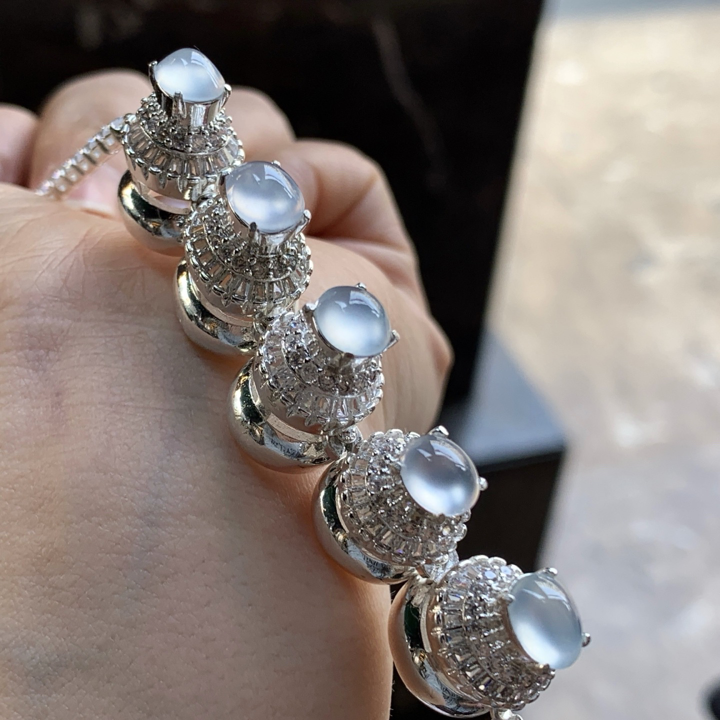 冰种戒面^_^透亮 水润 铜拖